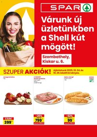 Spar újság 2025.10.24. Szombathely üzlet megújulás (2025-10-24 - 2025-10-29)