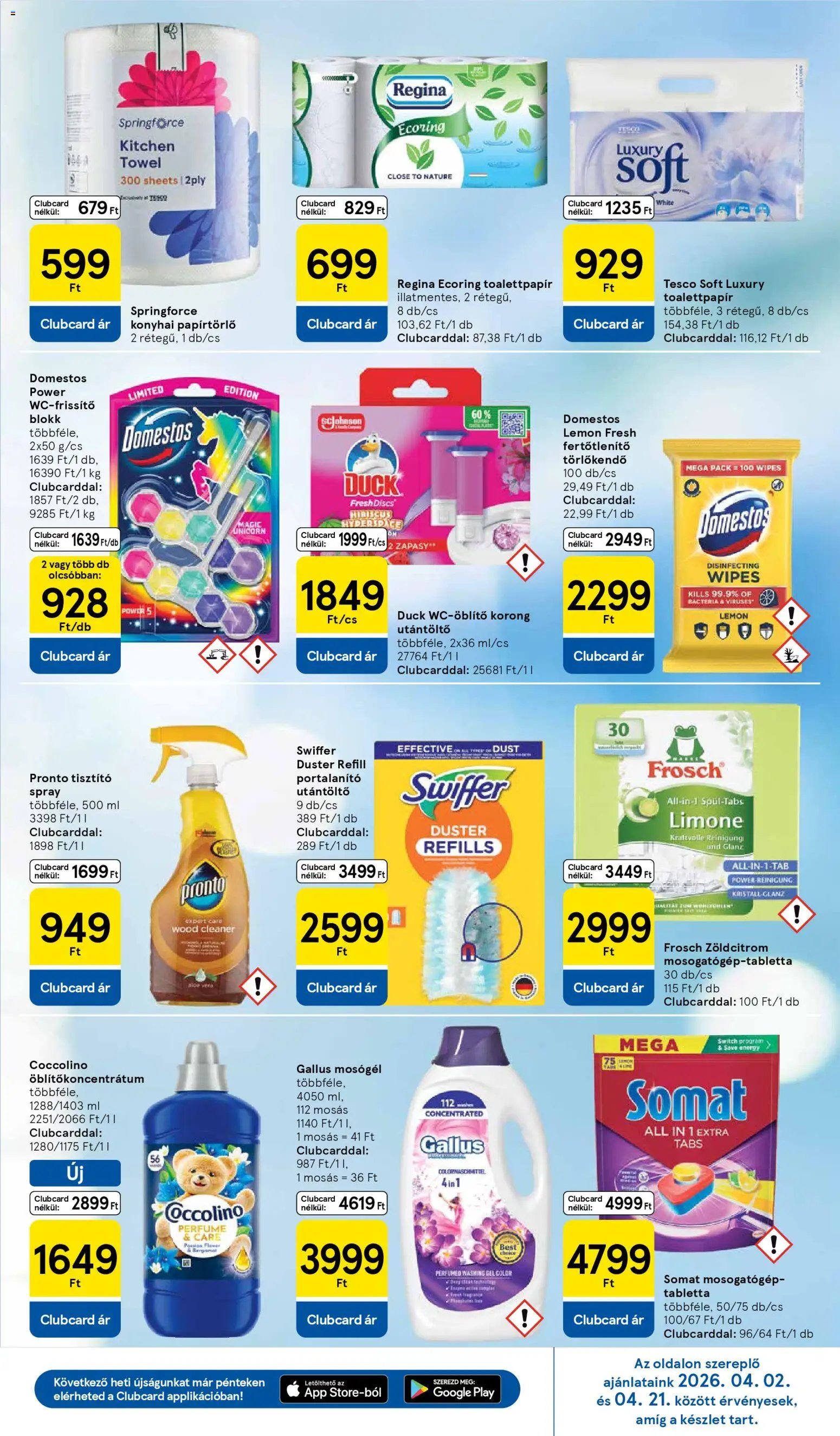 Tesco újság 2026.04.16. Tesco aktuális akciós újság (2026-04-16 - 2026-04-22)