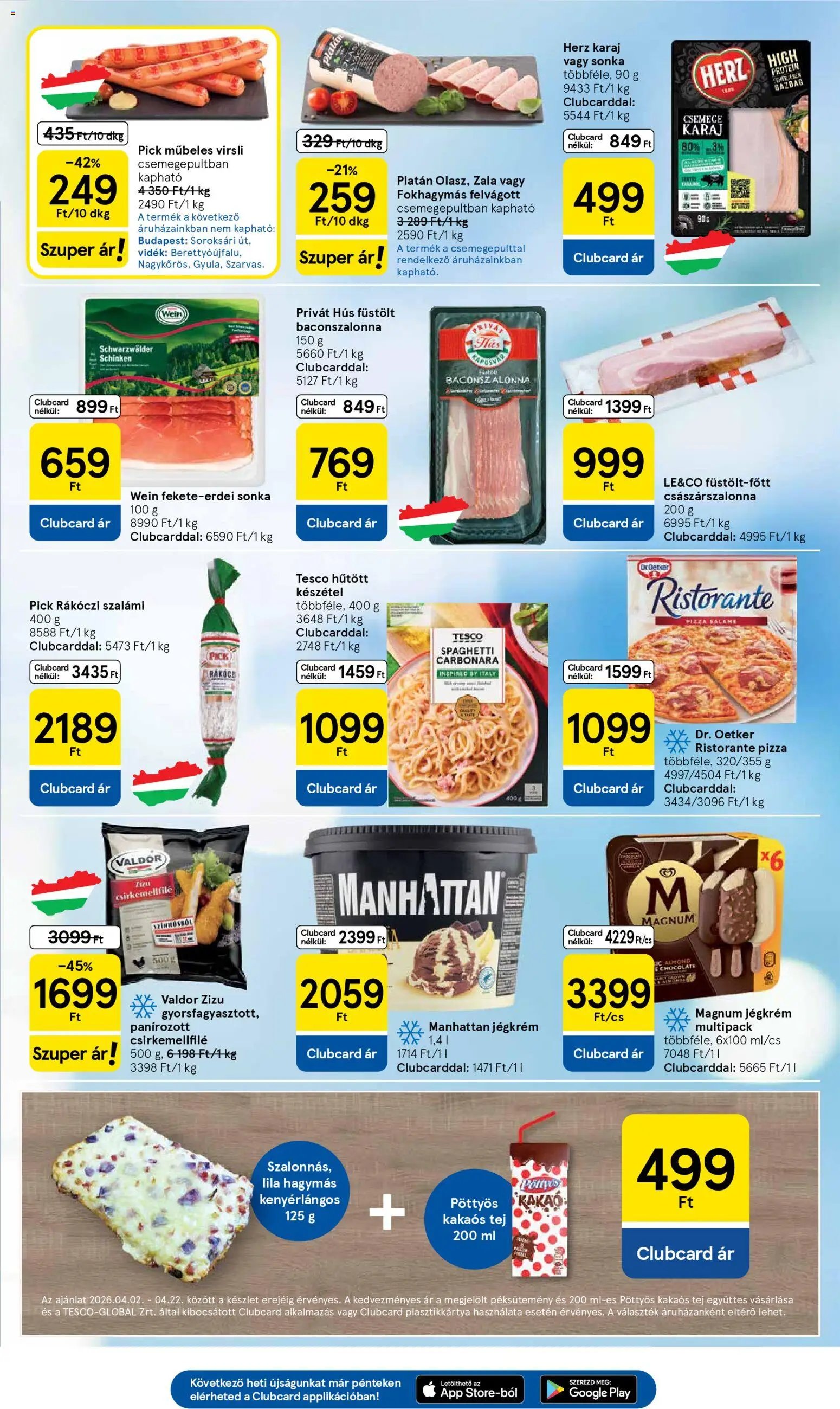 Tesco újság 2026.04.16. Tesco aktuális akciós újság (2026-04-16 - 2026-04-22)
