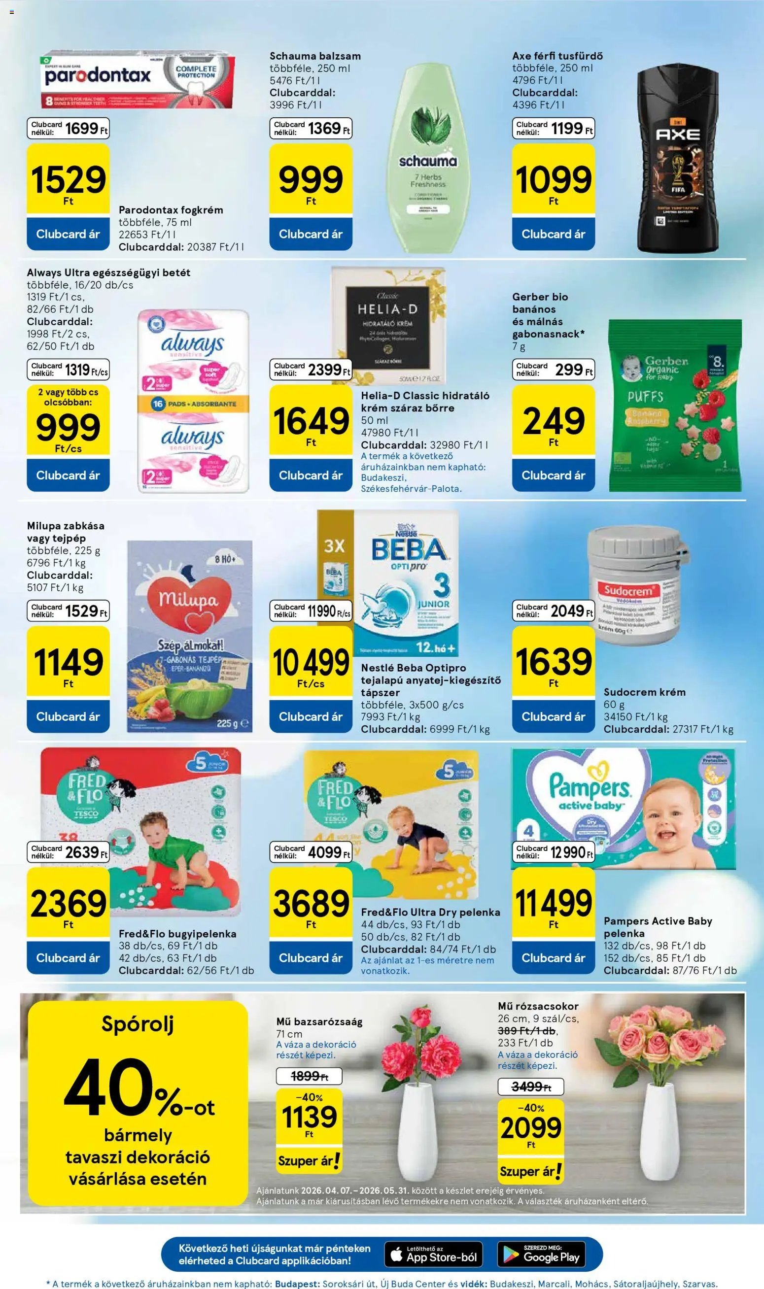 Tesco újság 2026.04.16. Tesco aktuális akciós újság (2026-04-16 - 2026-04-22)