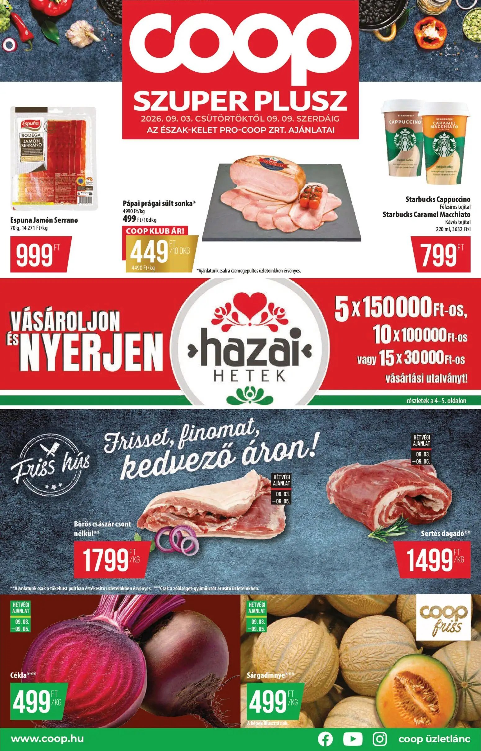 COOP újság 2026.09.03. COOP - Észak Kelet Pro-Coop Zrt - Szuper Plusz