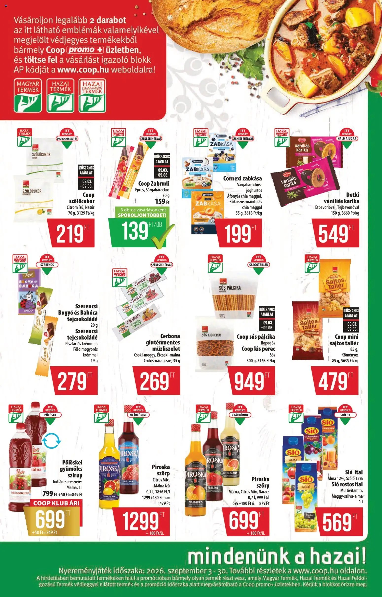 COOP újság 2026.09.03. COOP - Észak Kelet Pro-Coop Zrt - Szuper Plusz