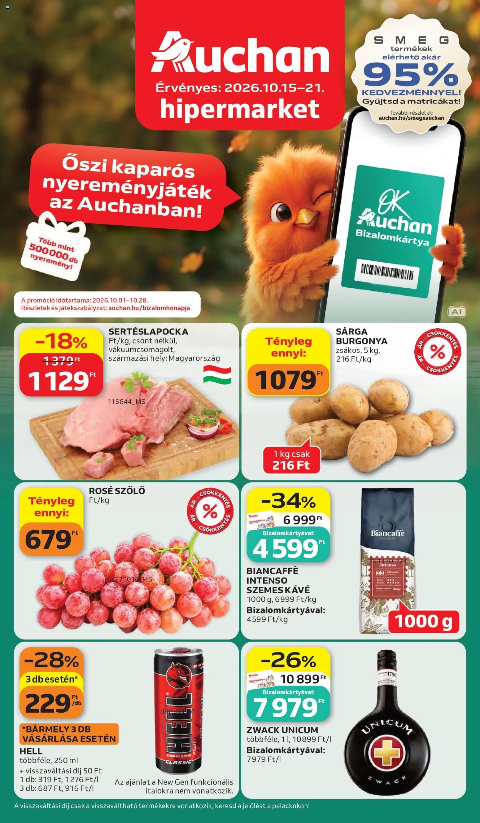 Auchan akciós ujság 2026.10.15. 🎃 HALLOWEEN 🧡