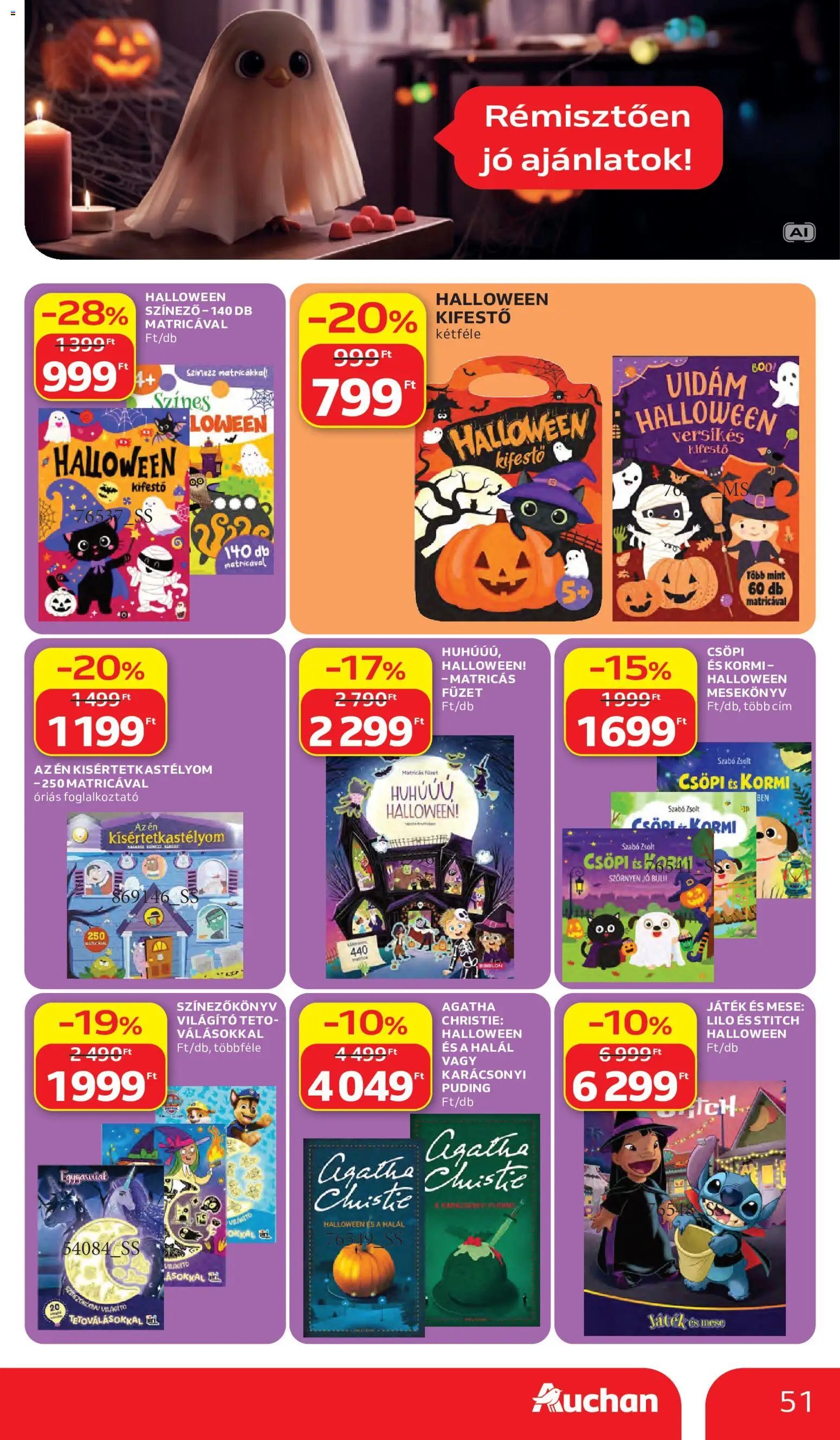 Auchan akciós ujság 2026.10.15. 🎃 HALLOWEEN 🧡