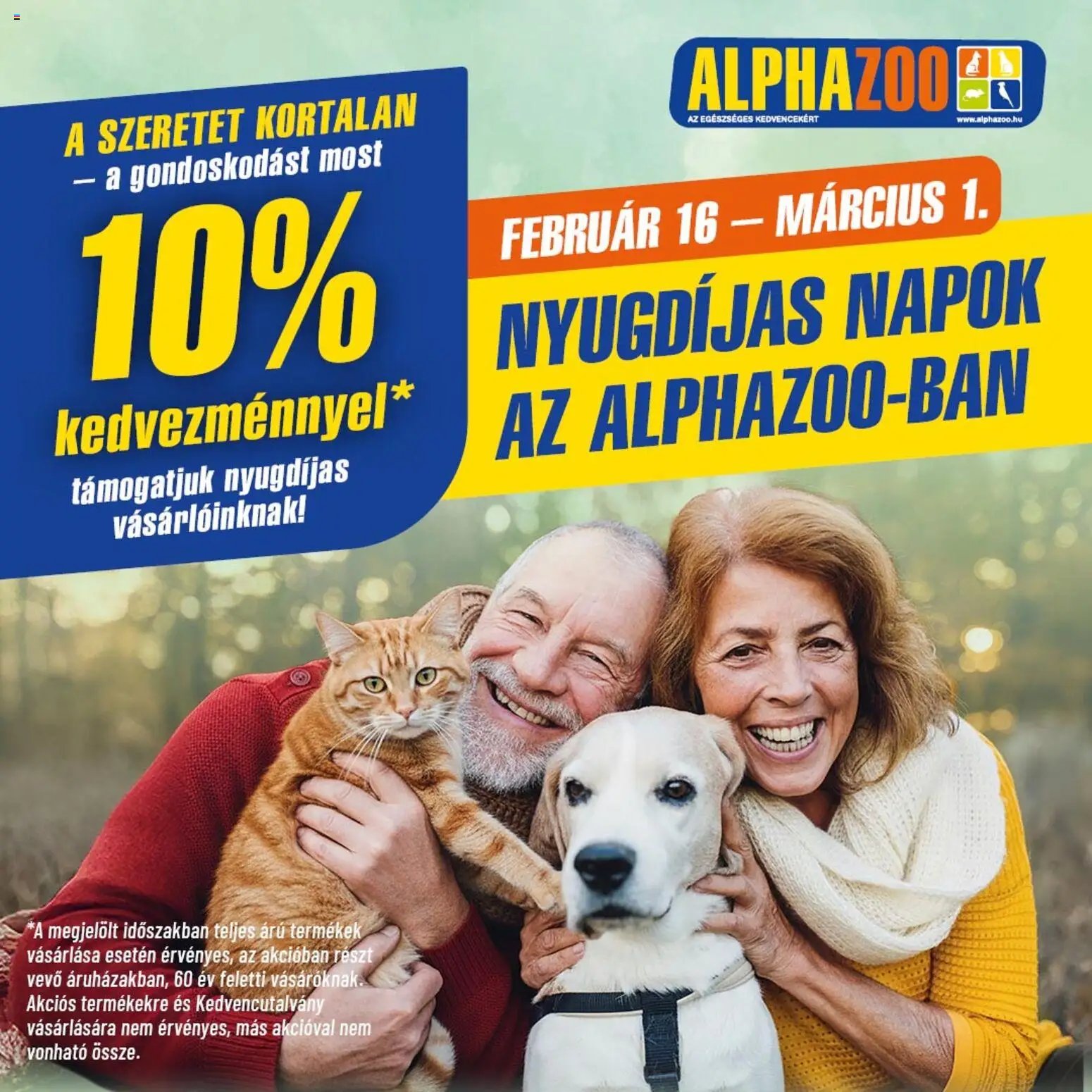 AlphaZoo újság 2026.02.16. Akciós újság AlphaZoo (2026-02-16 - 2026-03-01)