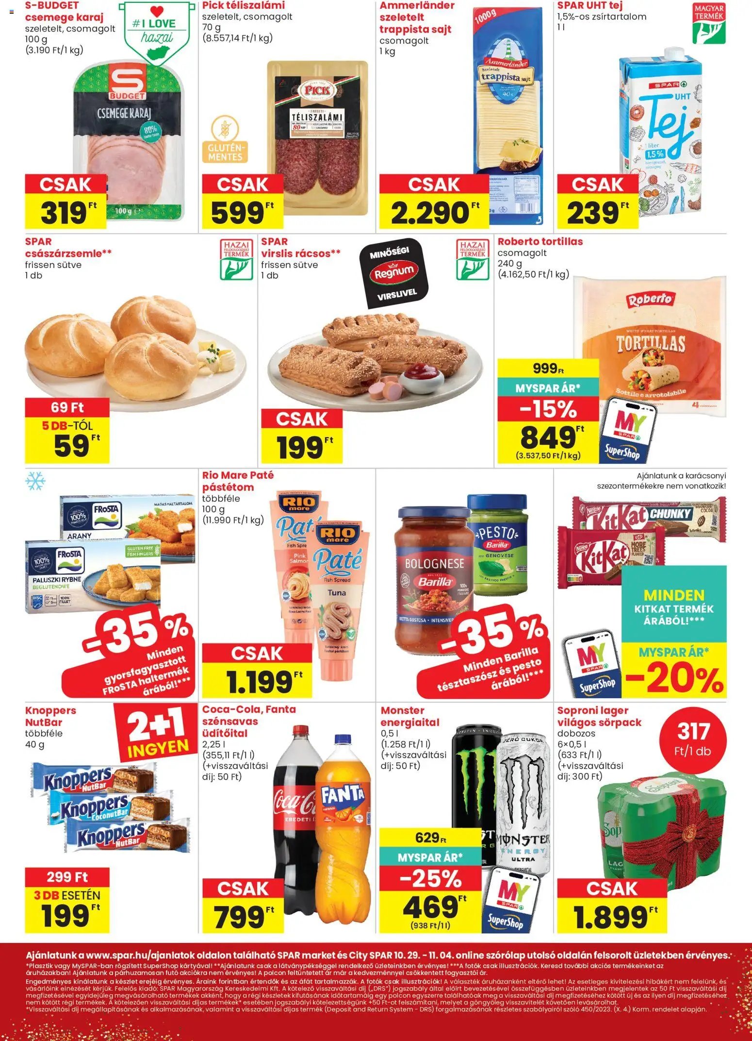 Spar Market akciós újság 2026.10.29. - lapozható formában szórólap ✳️