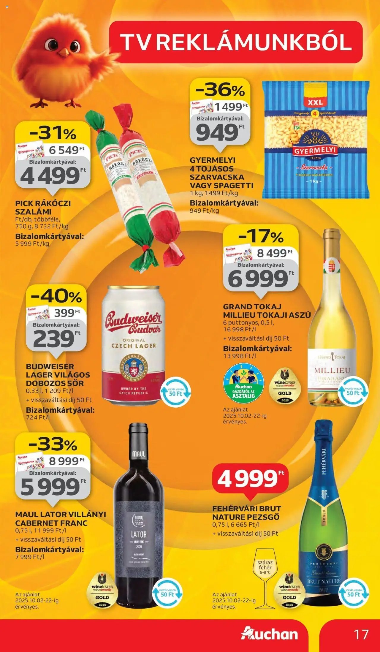 Auchan újság 2025.10.02. Szeged Akciós újság Auchan (2025-10-02 - 2025-10-08)