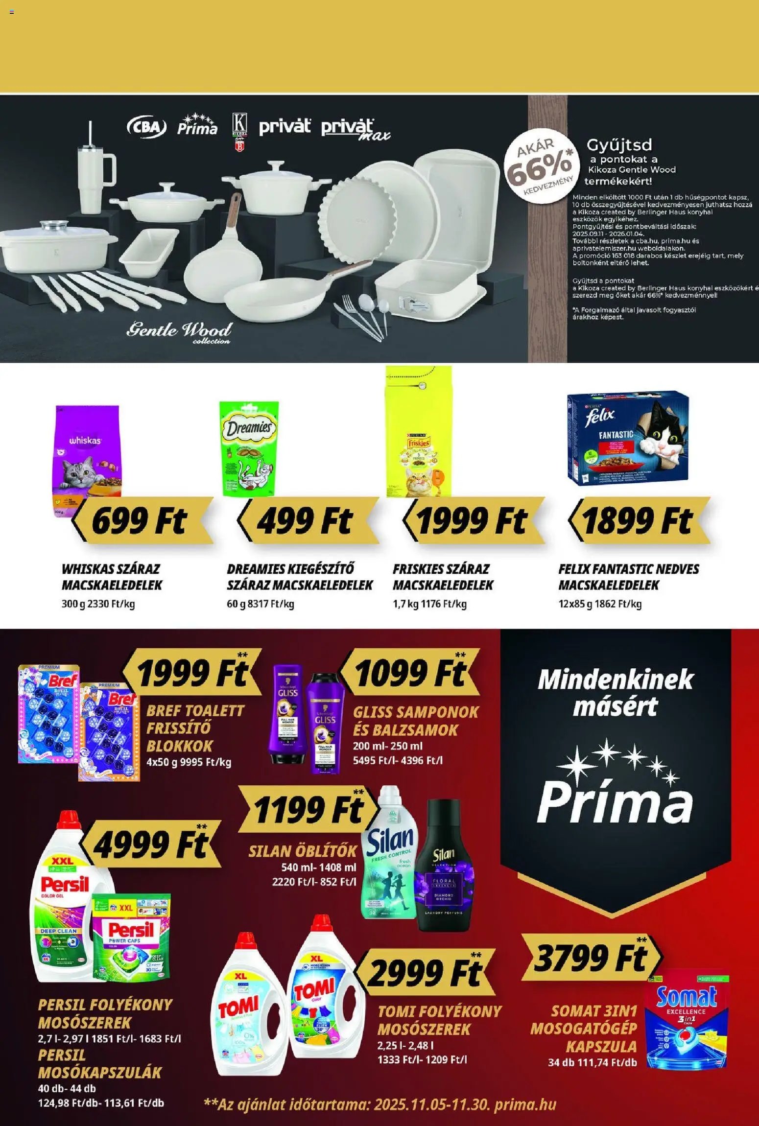 CBA Príma újság 2025.11.13. Akciós újság CBA Príma (2025-11-13 - 2025-11-19)