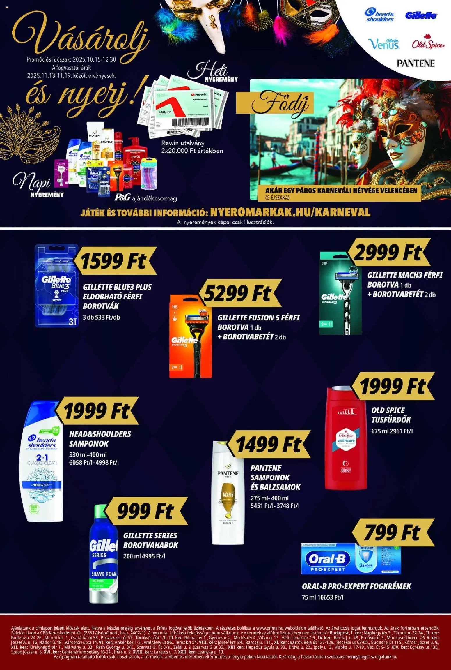 CBA Príma újság 2025.11.13. Akciós újság CBA Príma (2025-11-13 - 2025-11-19)