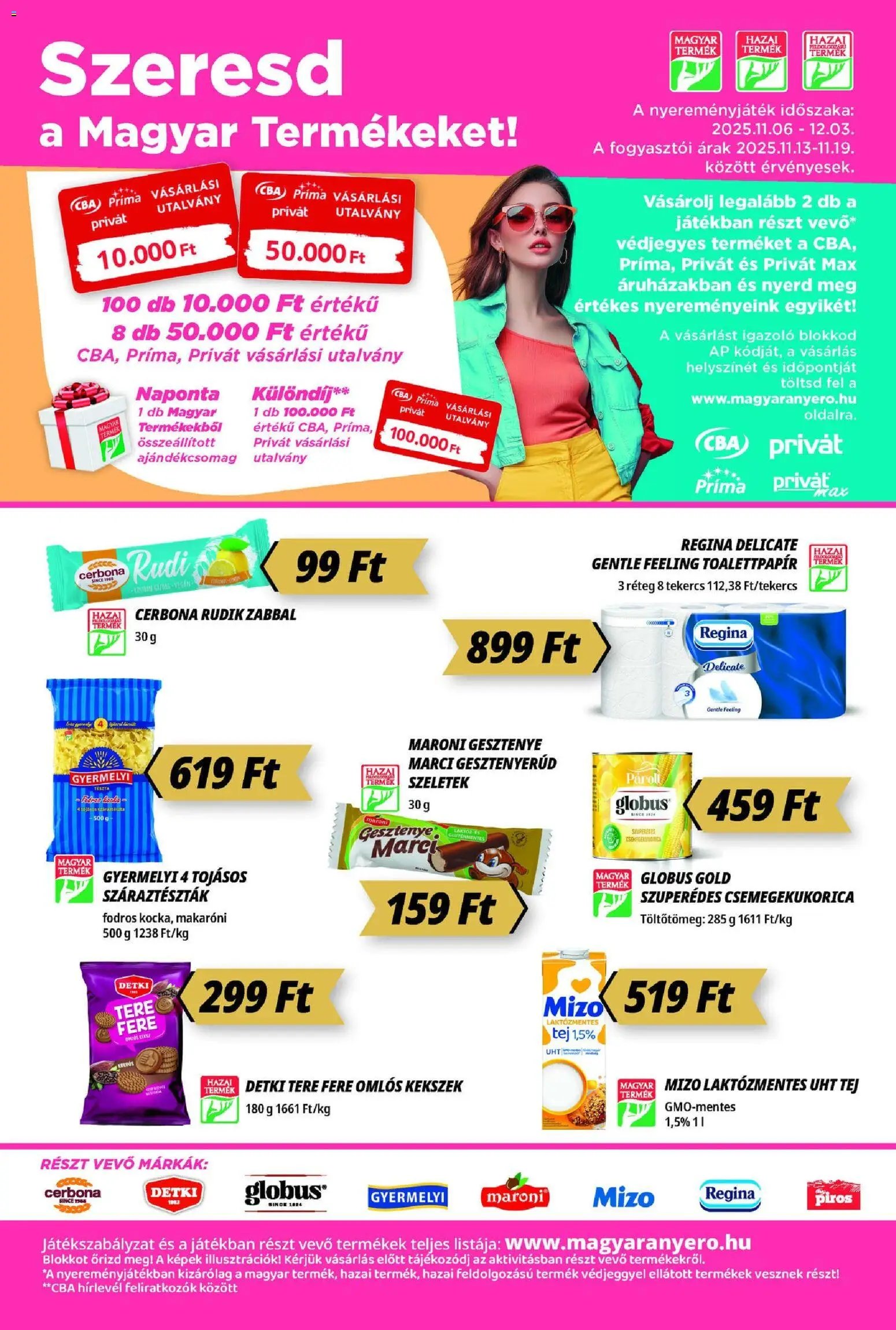 CBA Príma újság 2025.11.13. Akciós újság CBA Príma (2025-11-13 - 2025-11-19)