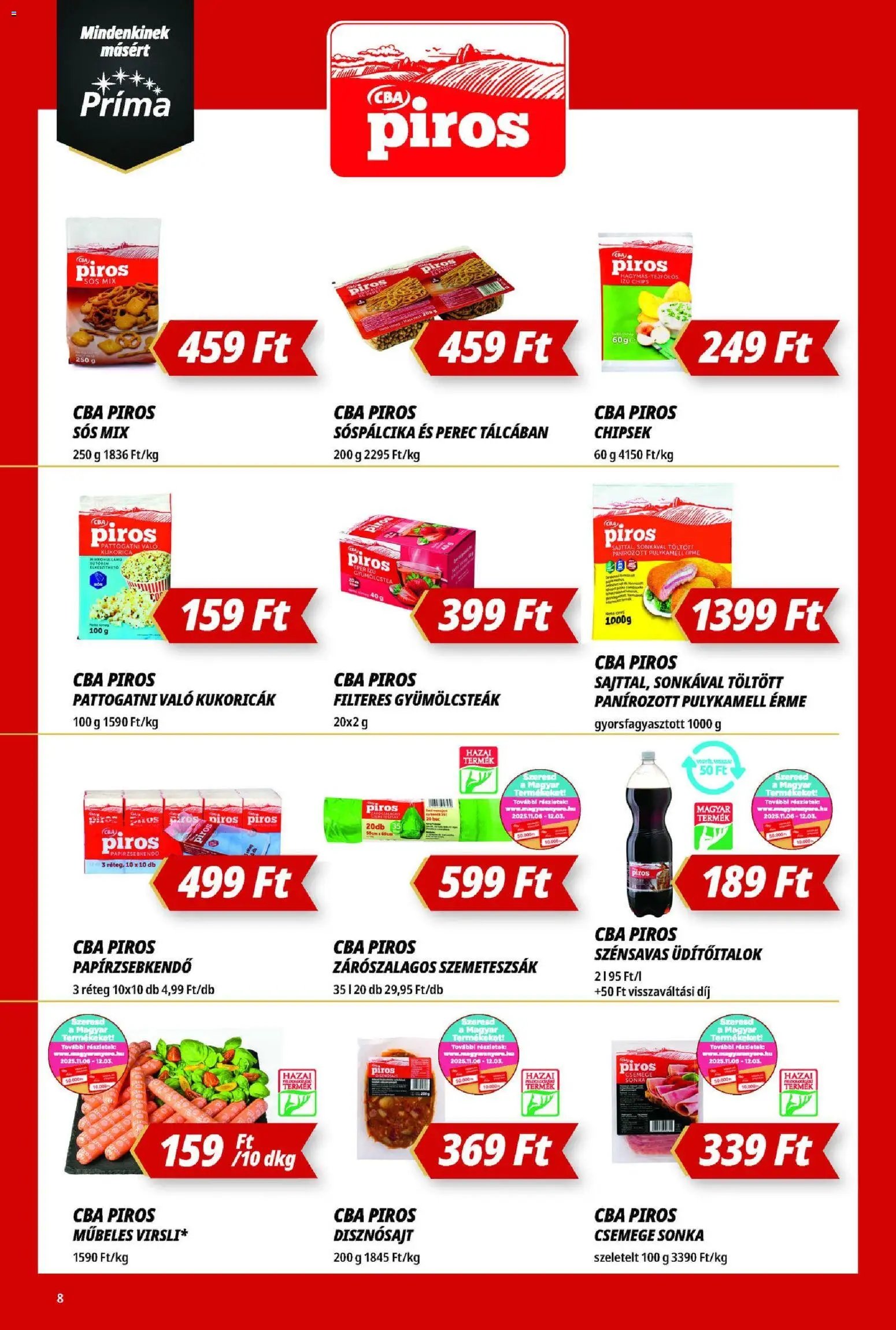 CBA Príma újság 2025.11.13. Akciós újság CBA Príma (2025-11-13 - 2025-11-19)