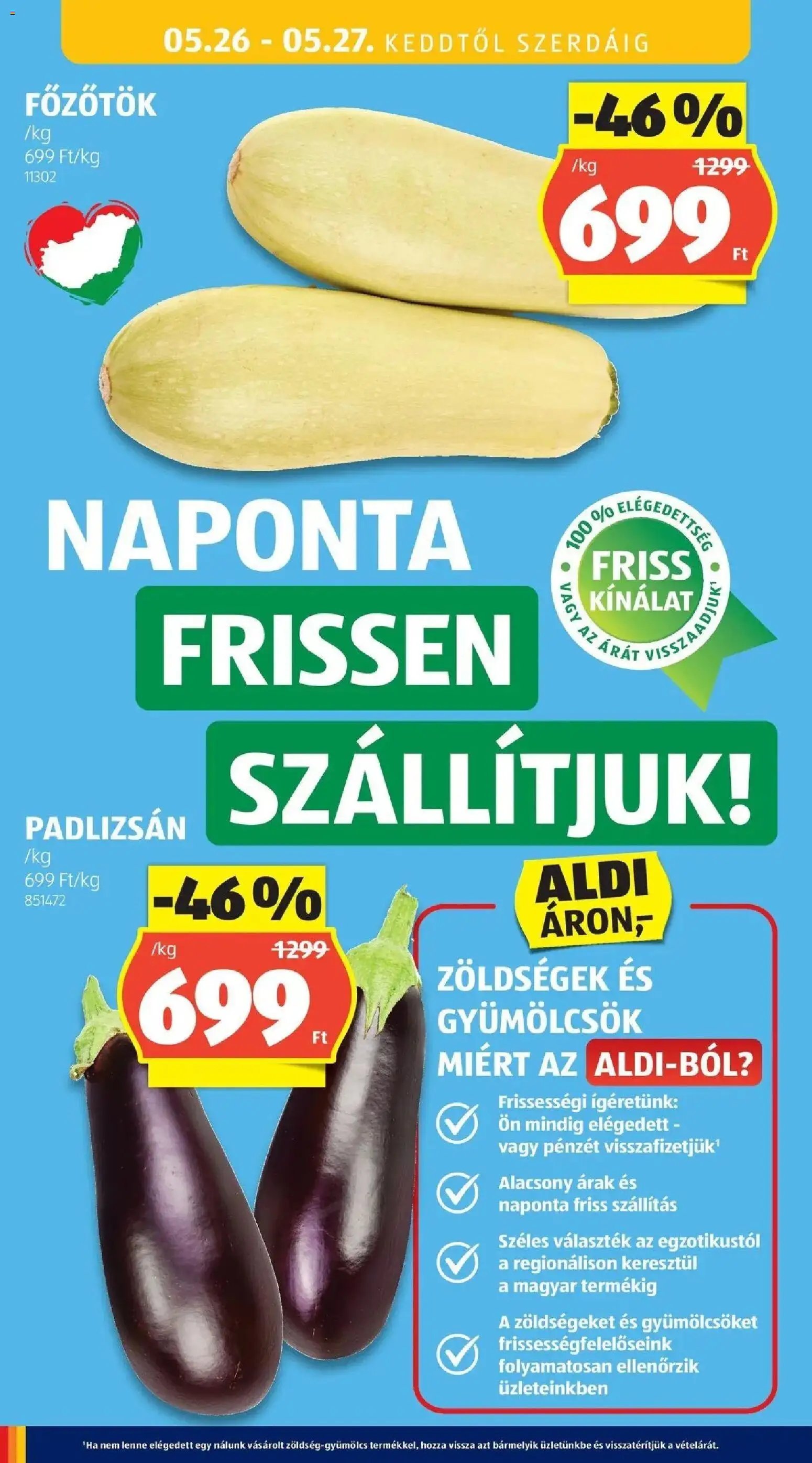 Aldi újság 2026.05.21. Aldi aktuális akciós újság (2026-05-21 - 2026-05-27)