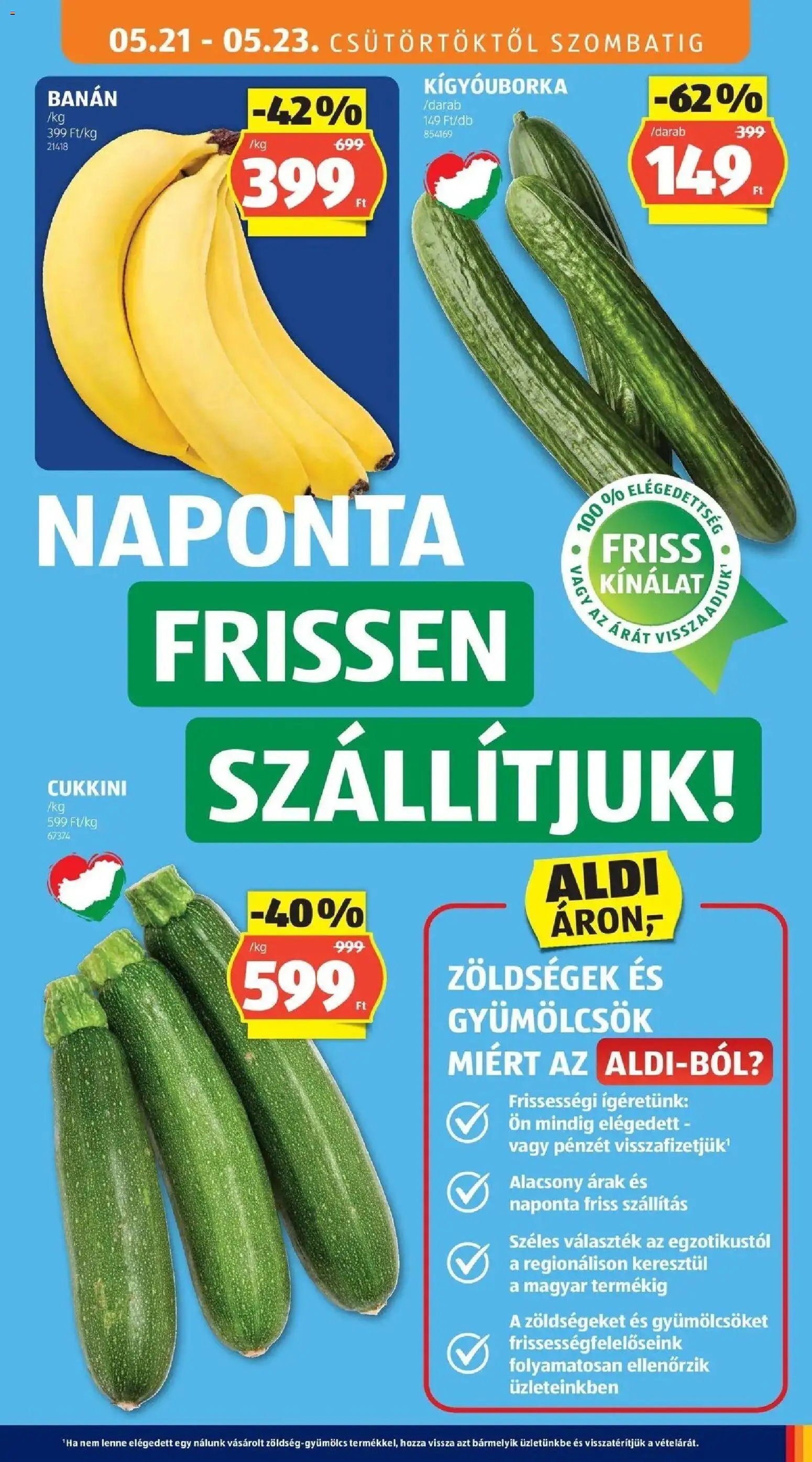 Aldi újság 2026.05.21. Aldi aktuális akciós újság (2026-05-21 - 2026-05-27)