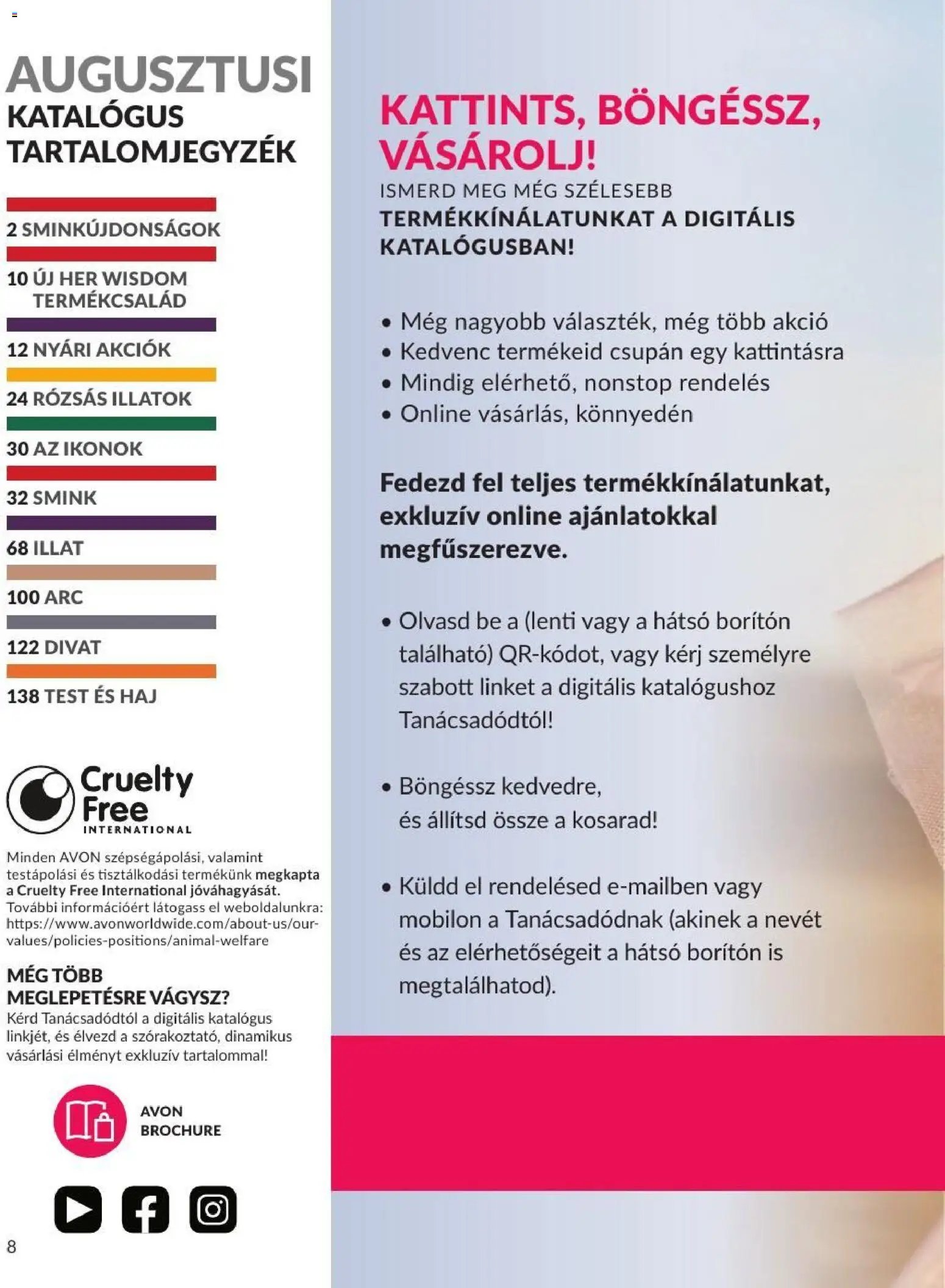 Avon újság 2026.08.01. AVON online katalógus 2026 augusztusi