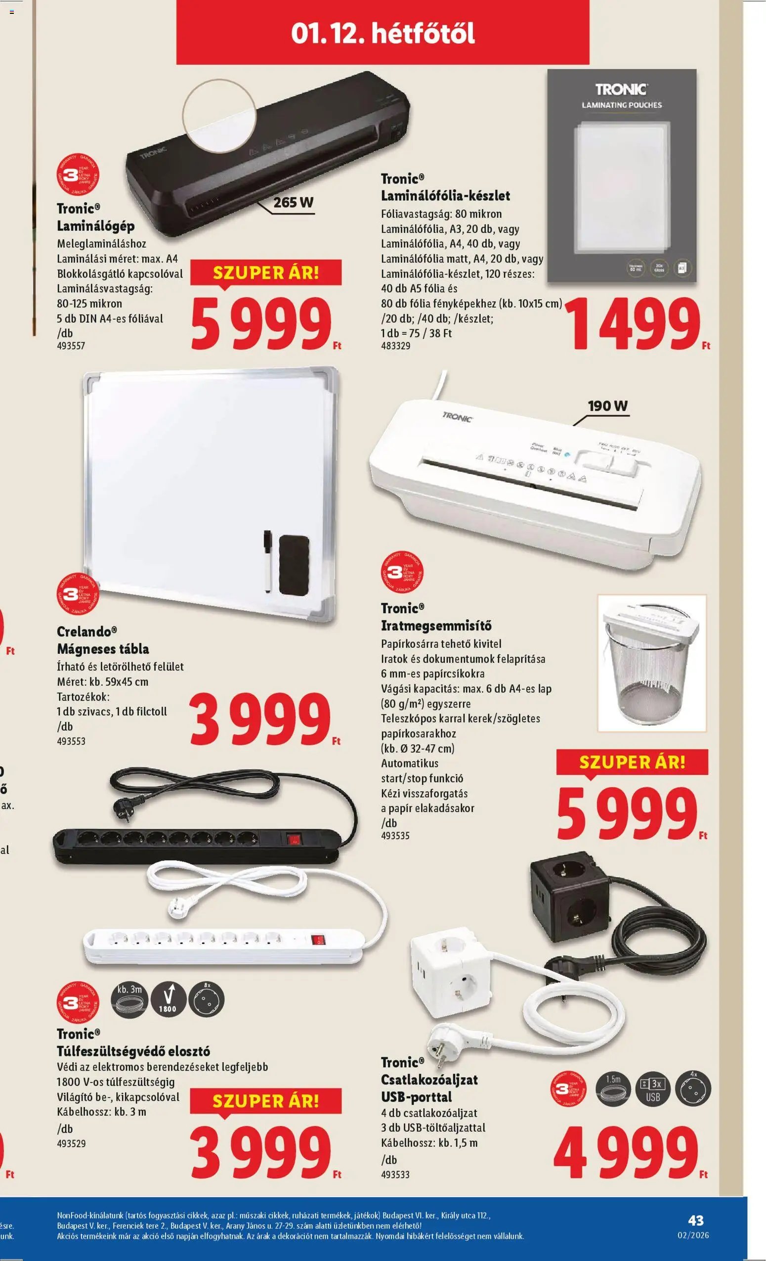 Lidl újság 2026.01.08. Akciós újság Lidl (2026-01-08 - 2026-01-14)