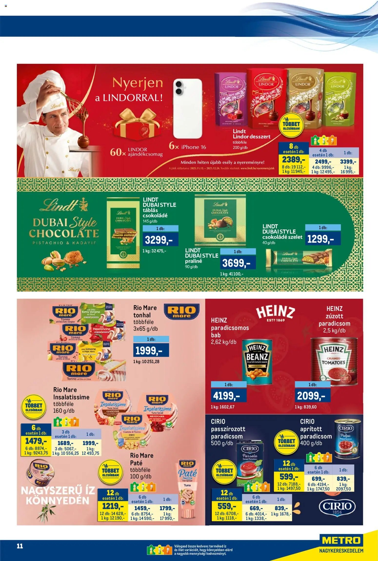 Metro újság 2025.12.01. Akciós újság Metro (2025-12-01 - 2025-12-14)