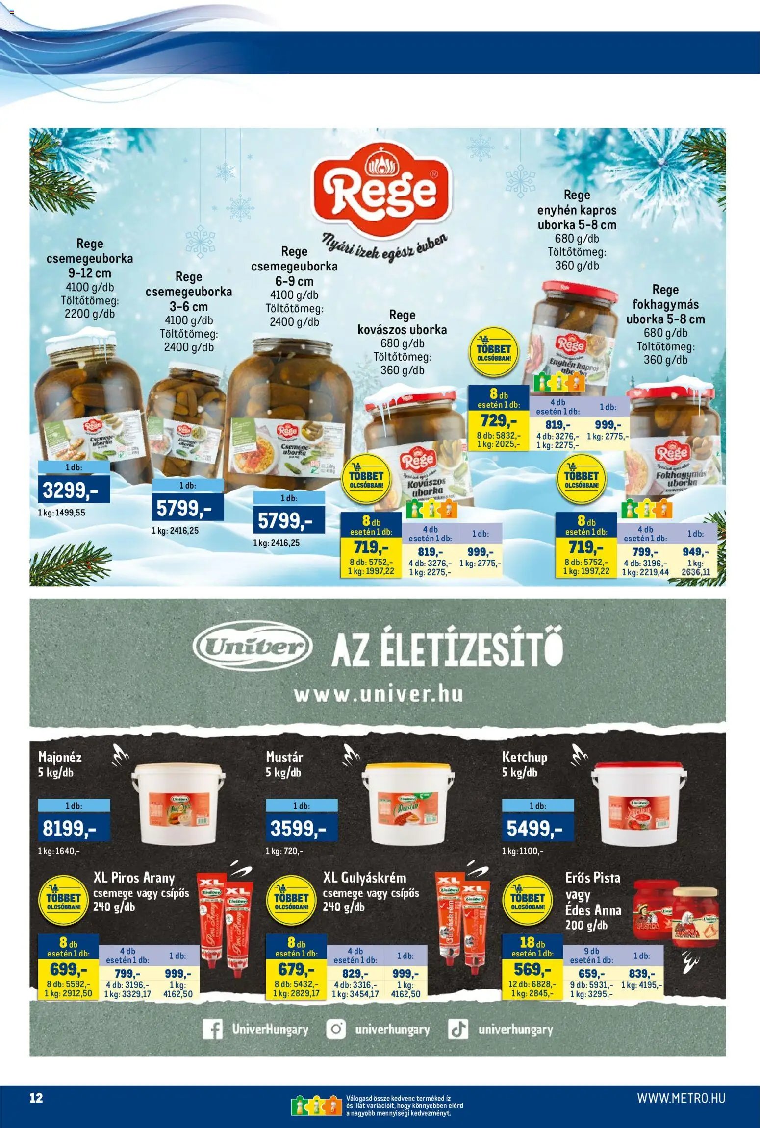 Metro újság 2025.12.01. Akciós újság Metro (2025-12-01 - 2025-12-14)