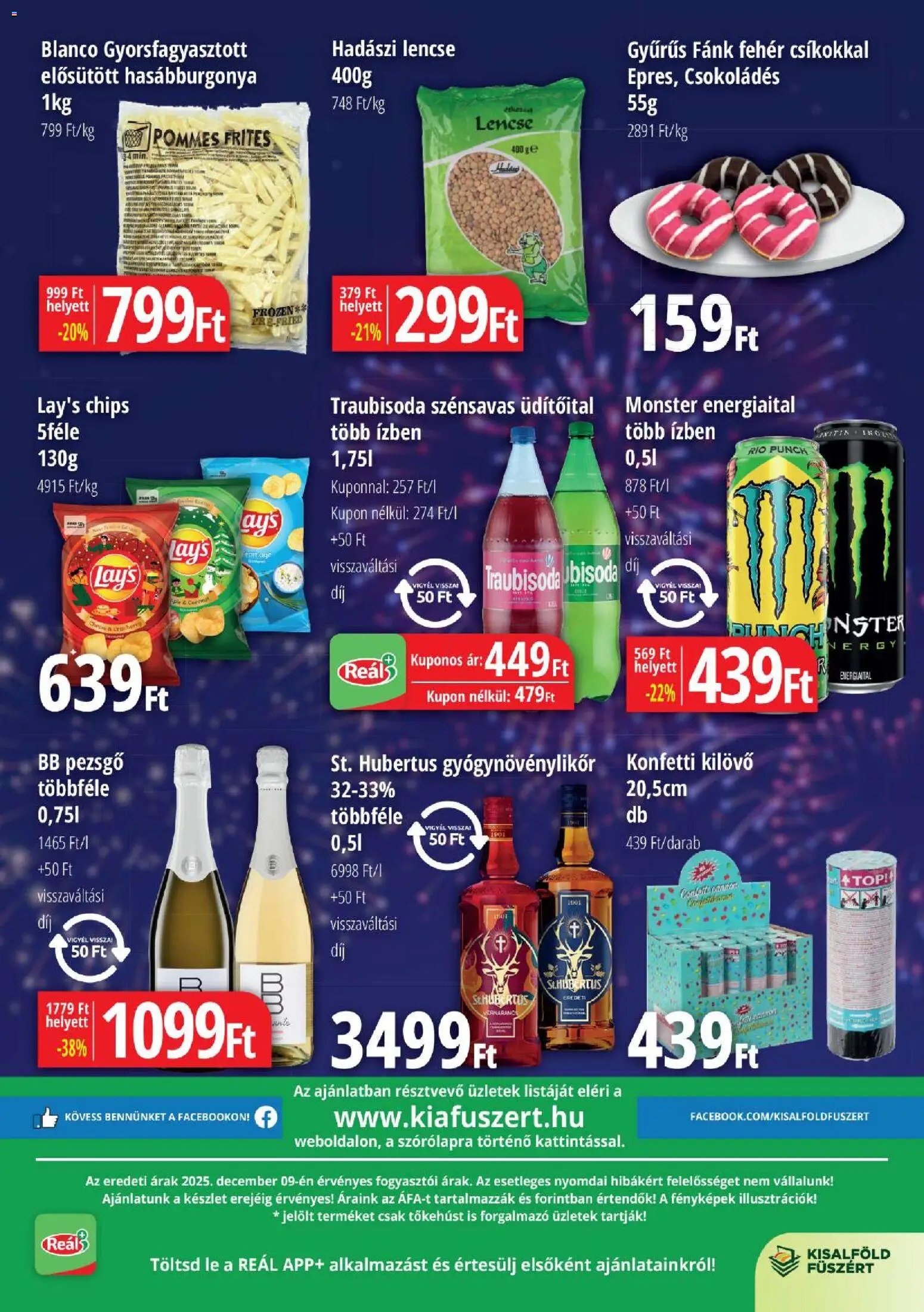 Reál újság 2025.12.18. Bevásárló hétvége - Kisalföld (2025-12-18 - 2025-12-28)