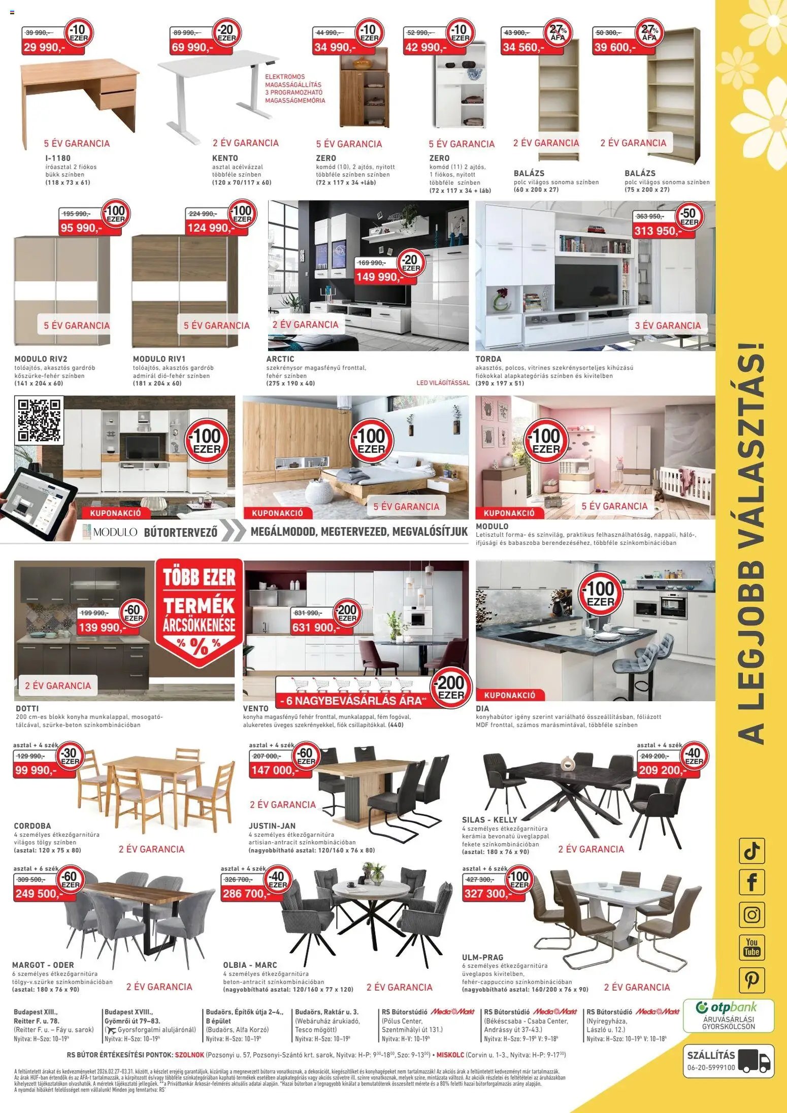 RS Bútor újság 2026.02.27. RS Bútor akciós újság (2026-02-27 - 2026-03-31)