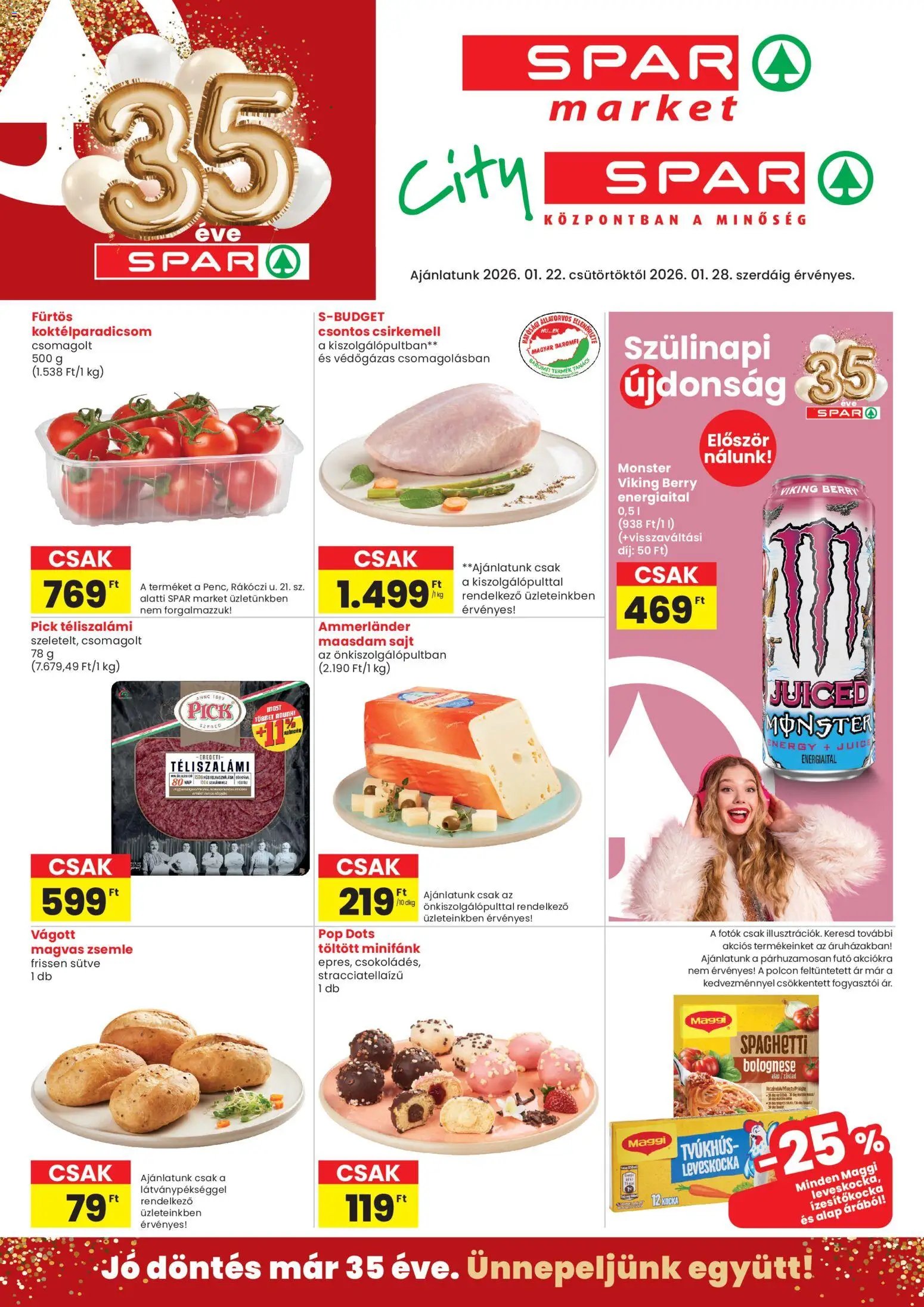 Spar Market újság 2026.01.22. Akciós újság Spar Market (2026-01-22 - 2026-01-28)