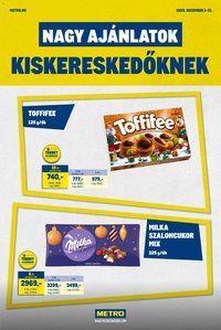 Metro újság 2025.12.01. Nagy Ajánlatok Kiskereskedőknek (2025-12-01 - 2025-12-31)