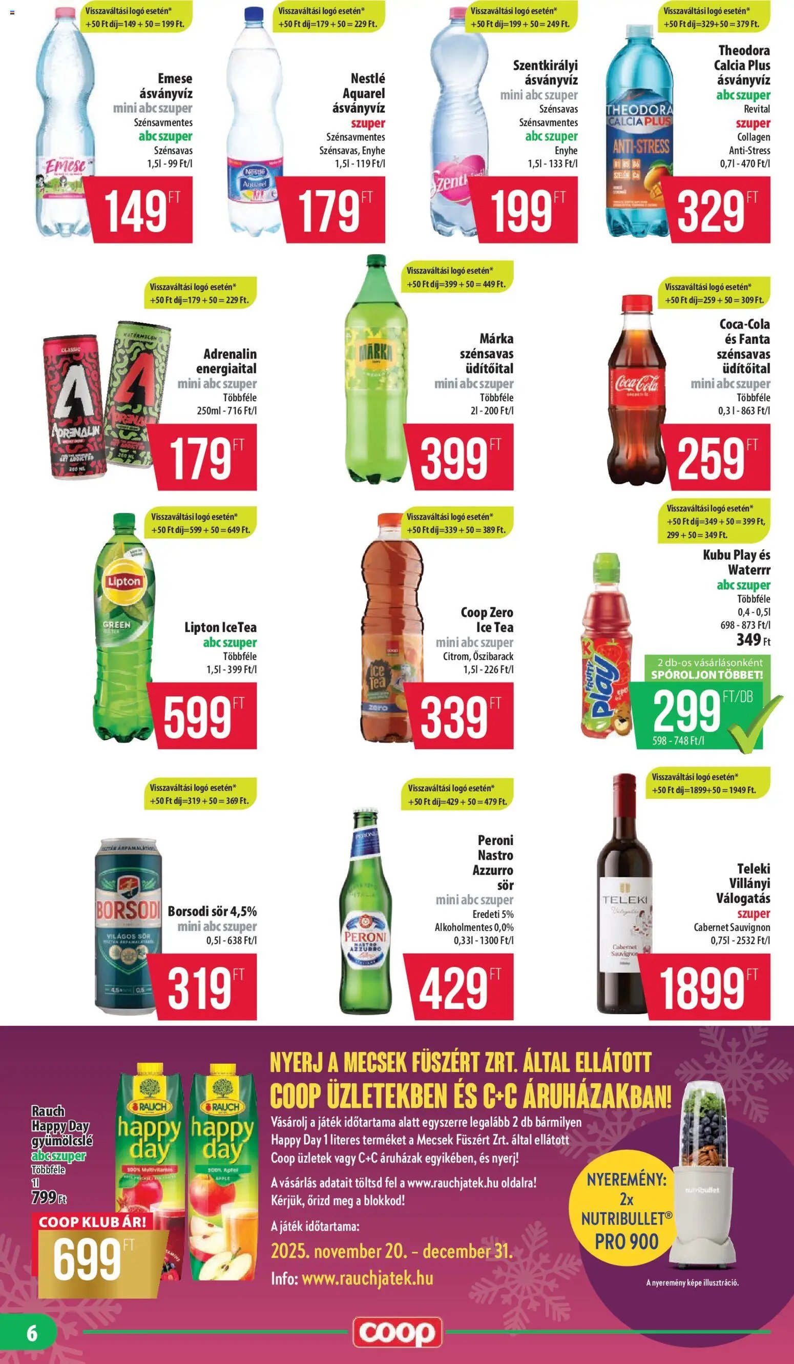 COOP újság 2025.11.20. Mecsek - Mini & Abc & Szuper (2025-11-20 - 2025-11-26)