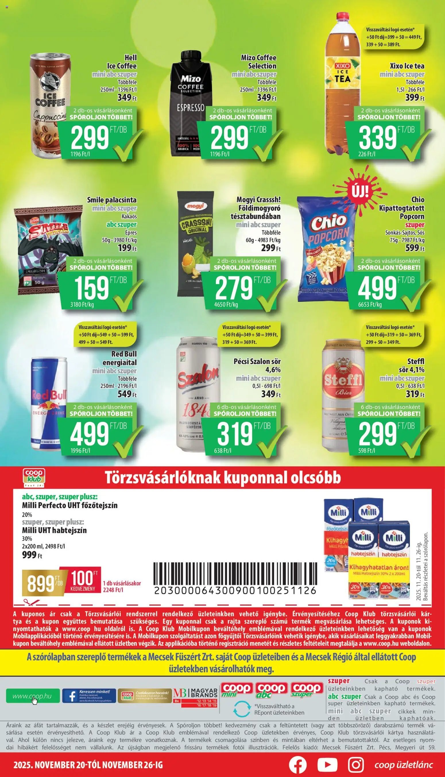 COOP újság 2025.11.20. Mecsek - Mini & Abc & Szuper (2025-11-20 - 2025-11-26)