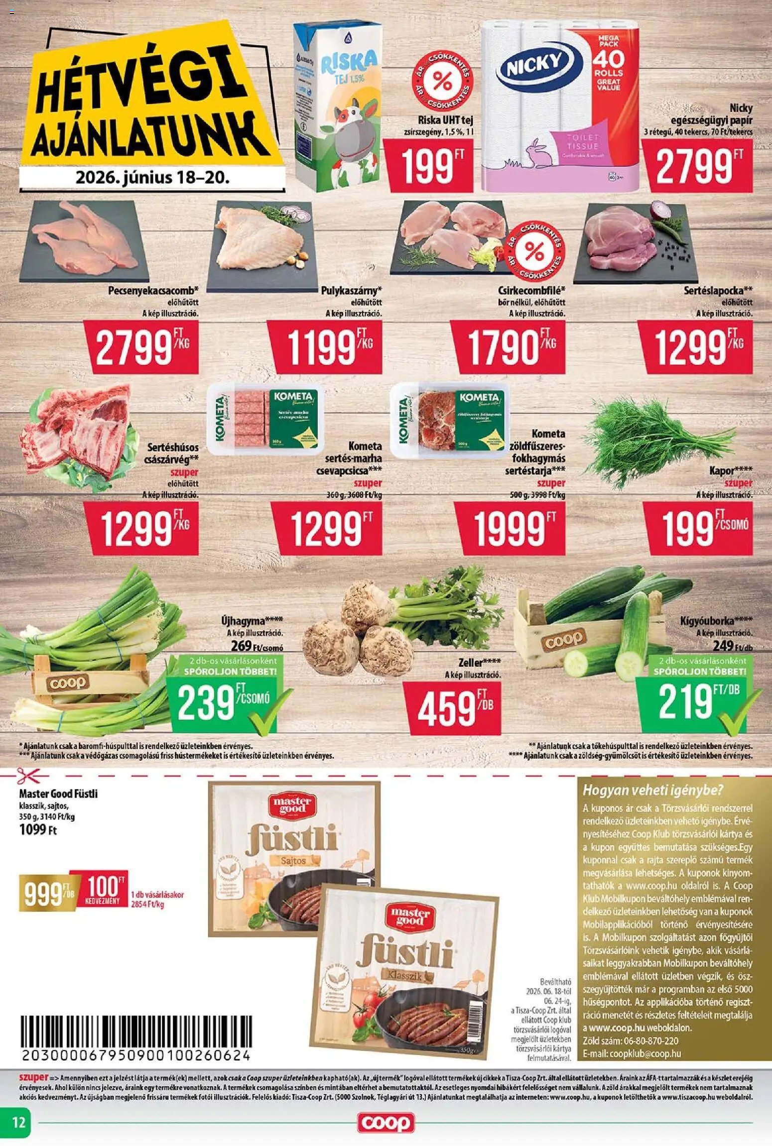 COOP újság 2026.06.18. COOP - Abc & Szuper / Tisza