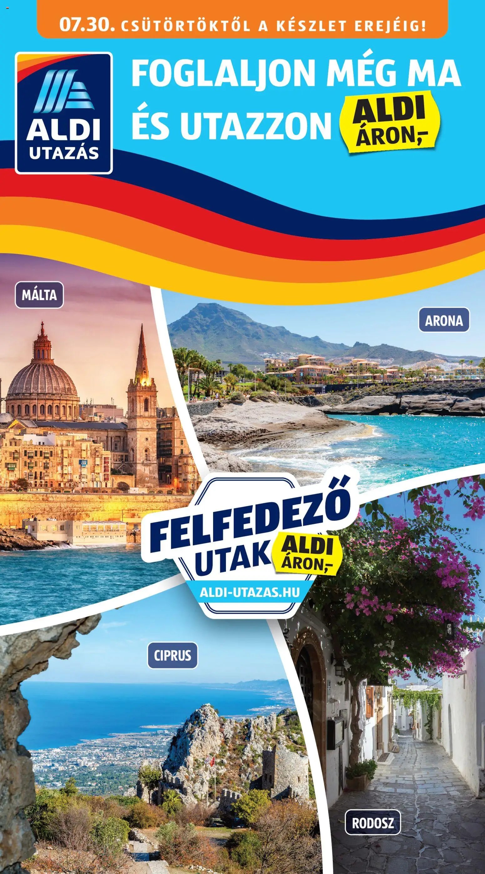 Aldi újság 2026.07.30. Aldi Utazás katalógus