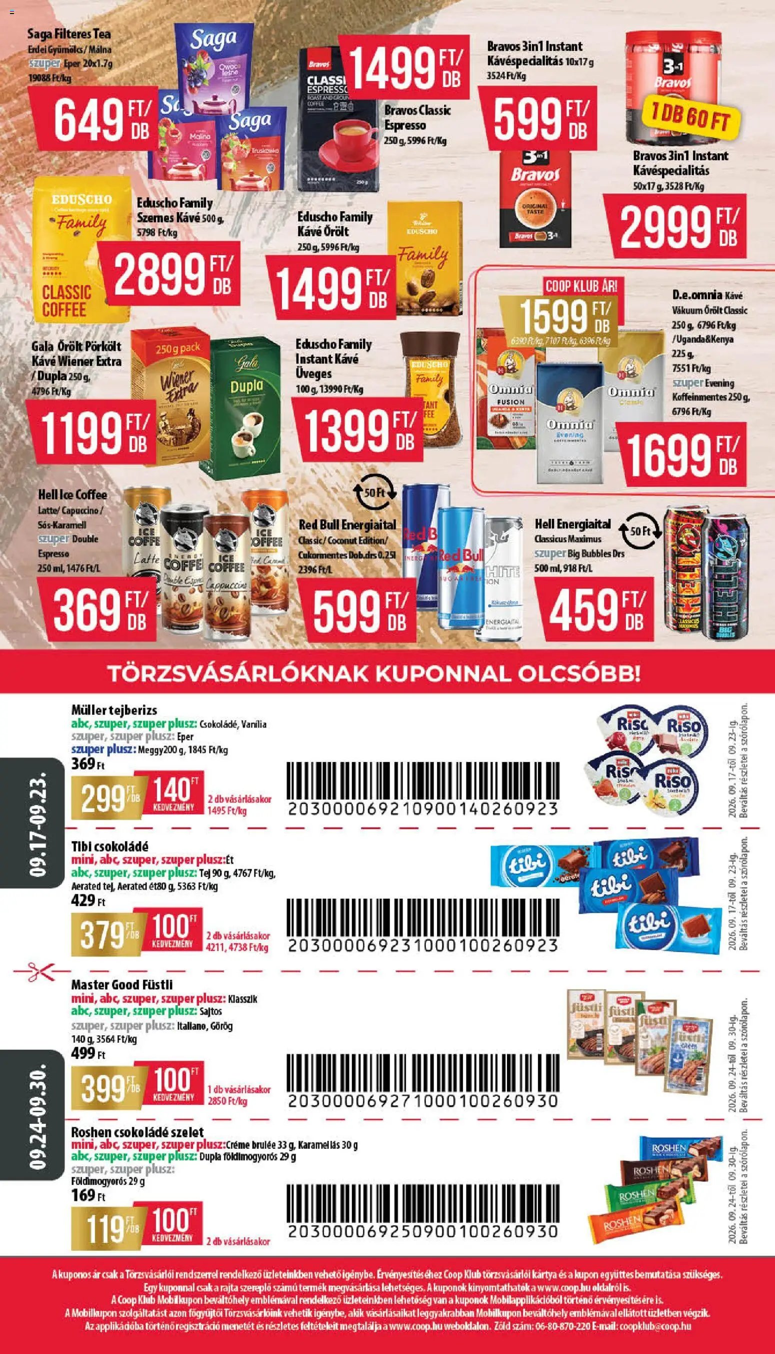 COOP újság 2026.09.17. COOP akciós újság