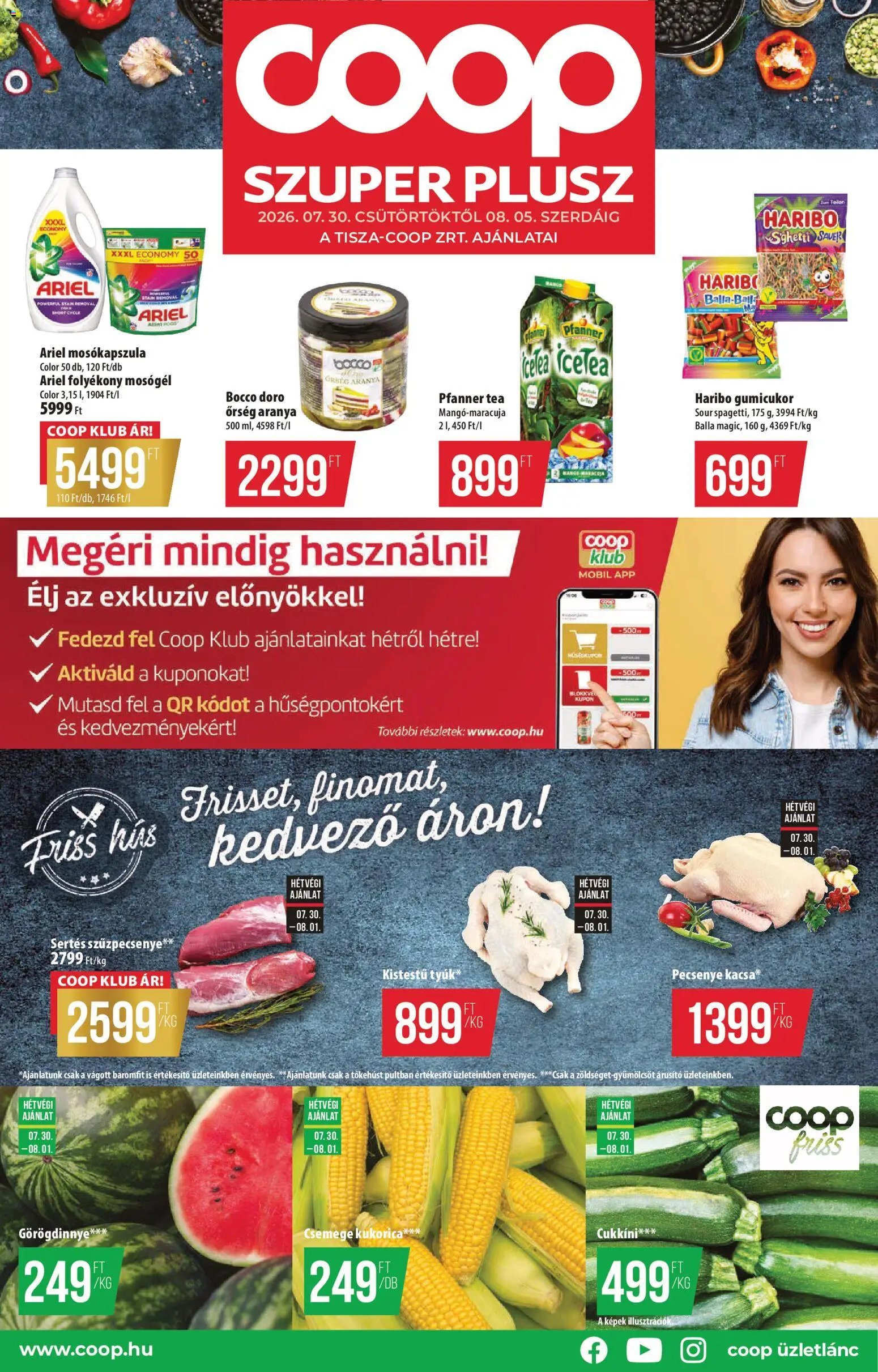 COOP újság 2026.07.30. COOP - Szuper Plusz / Tisza