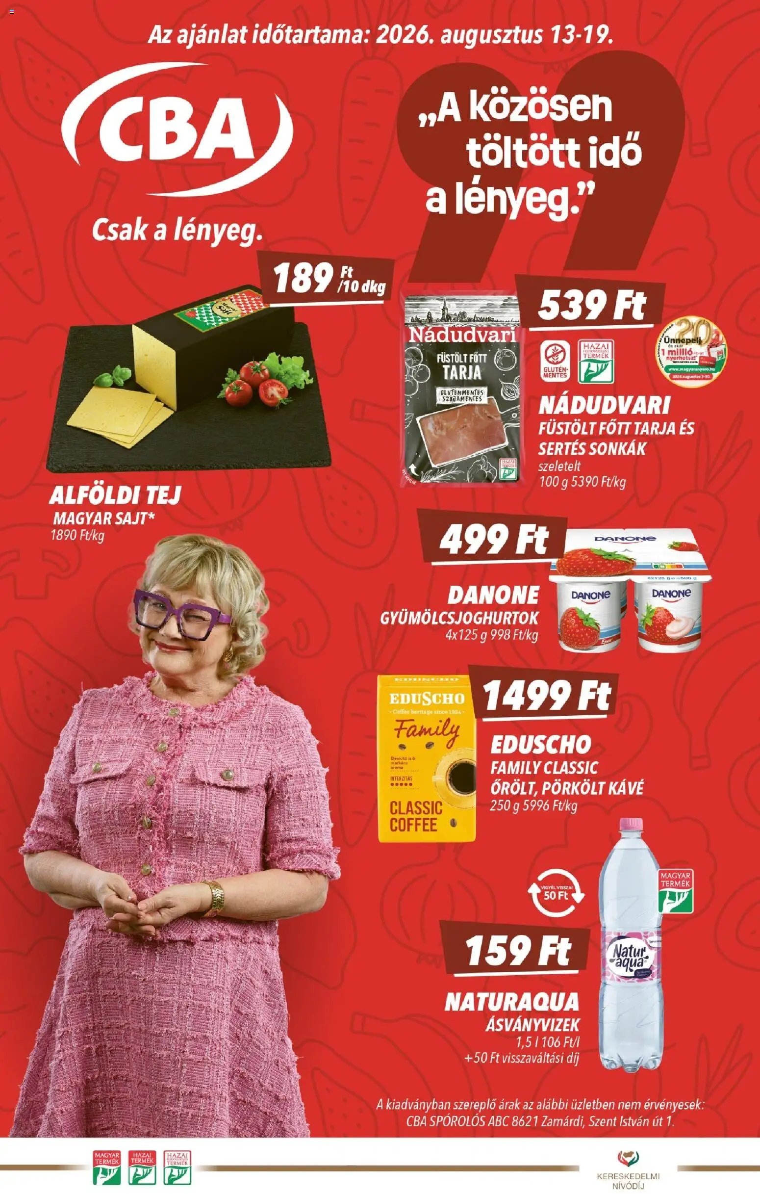 CBA újság 2026.08.13. CBA akciós újság