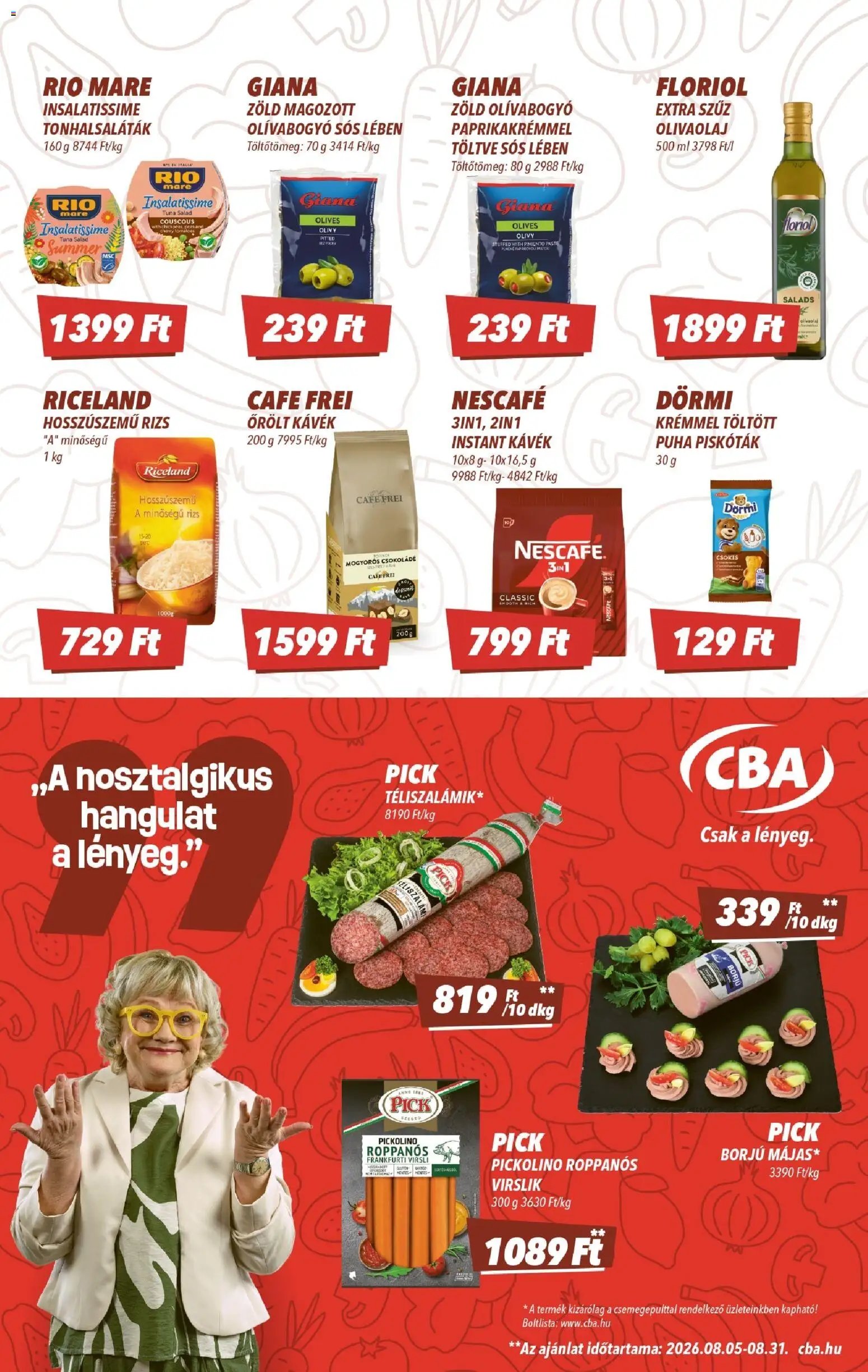 CBA újság 2026.08.13. CBA akciós újság