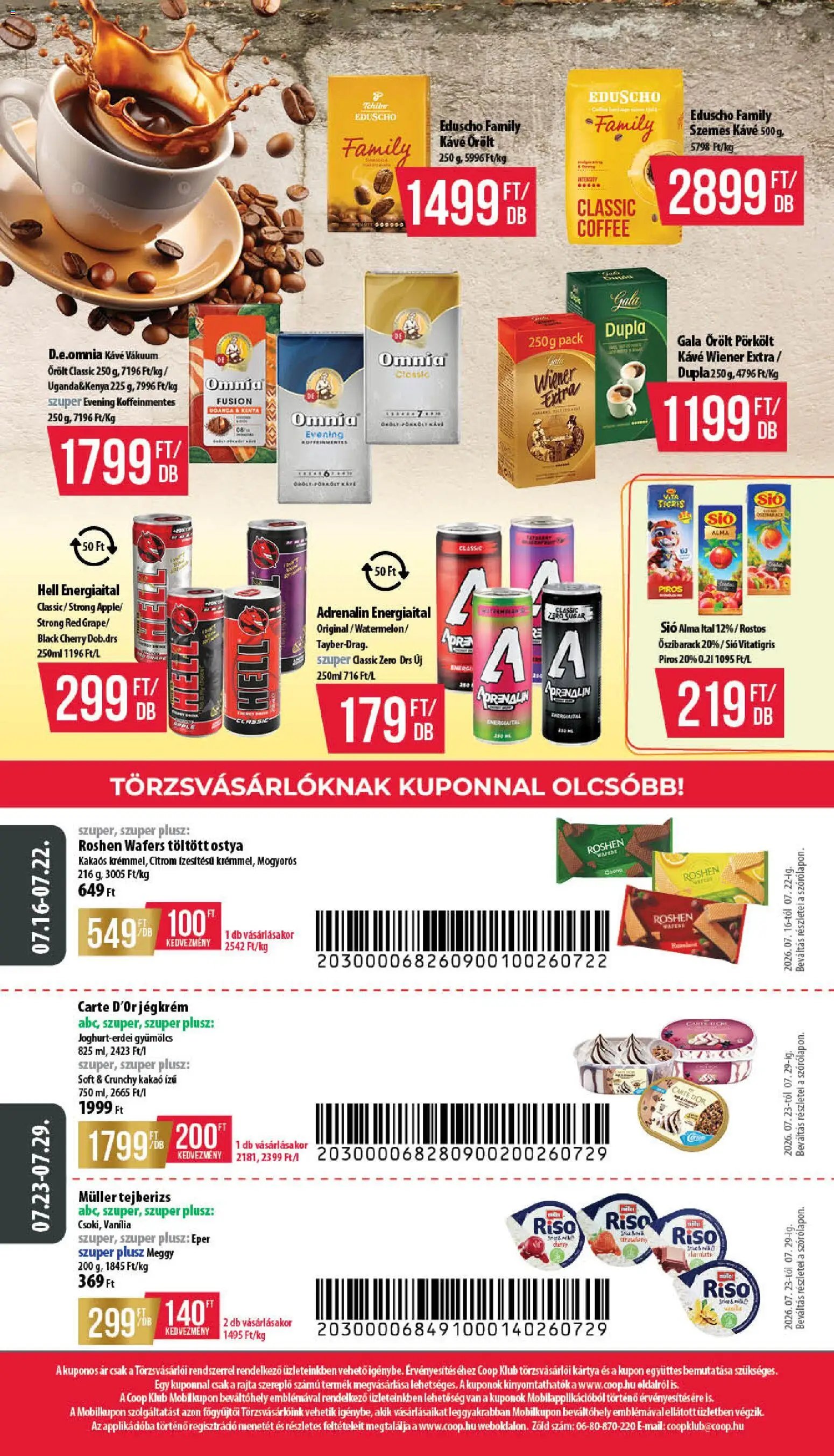 COOP újság 2026.07.16. COOP akciós újság
