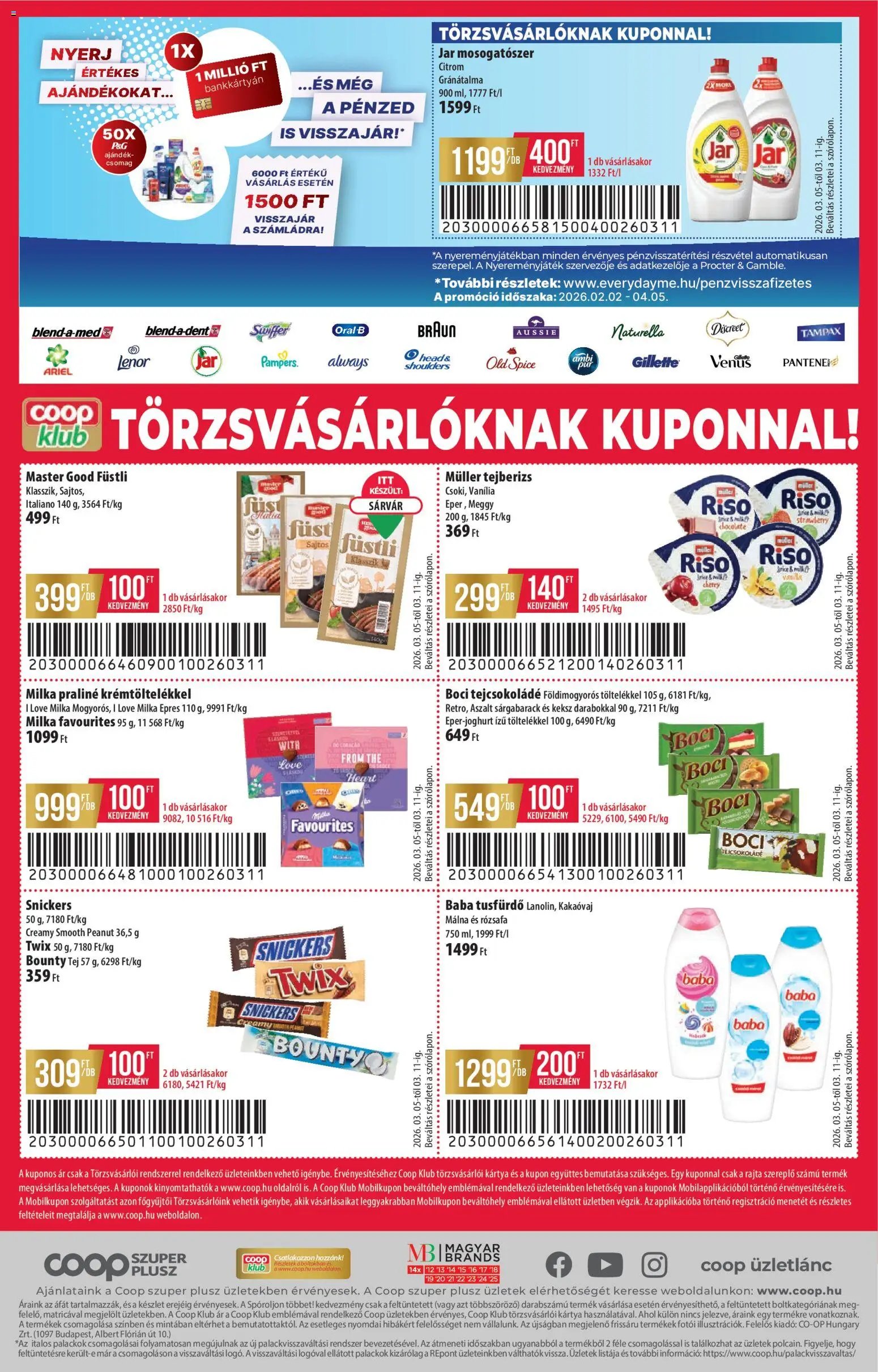 COOP újság 2026.03.05. COOP - Újság Észak Kelet Pro-Coop Zrt Szuper Plusz (2026-03-05 - 2026-03-11)
