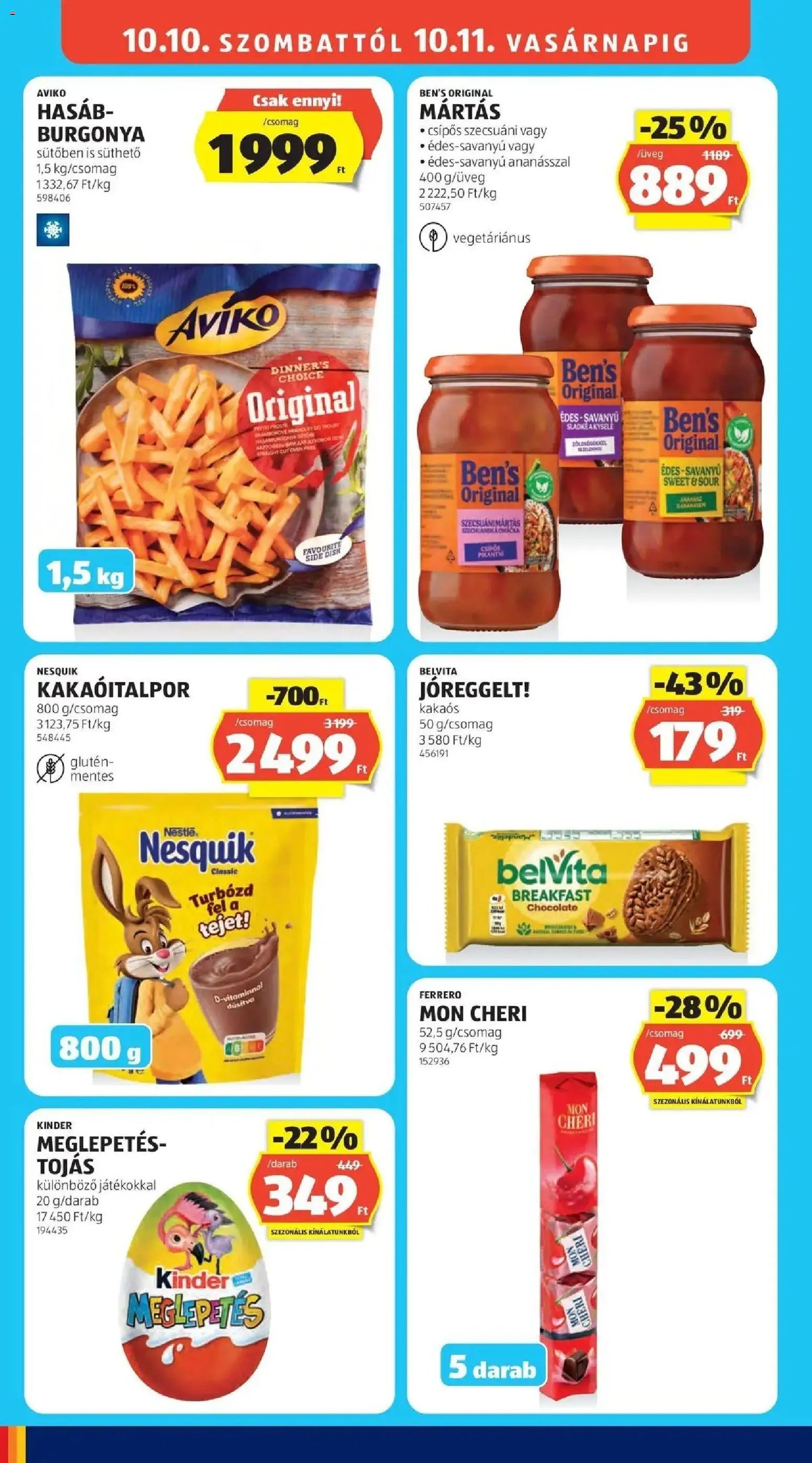 Aldi újság 2026.10.03. Aldi aktuális akciós újság