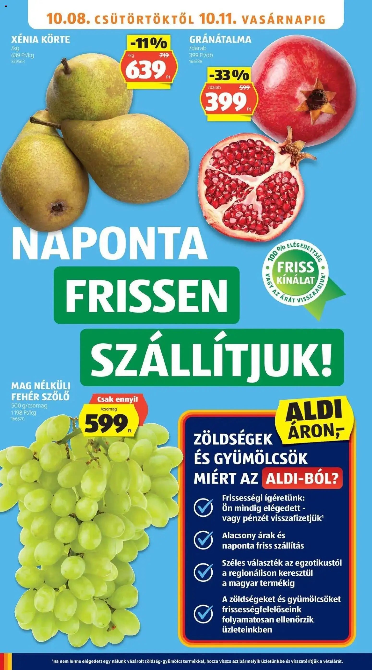 Aldi újság 2026.10.03. Aldi aktuális akciós újság