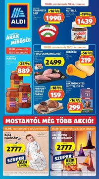 Aldi újság 2026.10.03. Aldi aktuális akciós újság