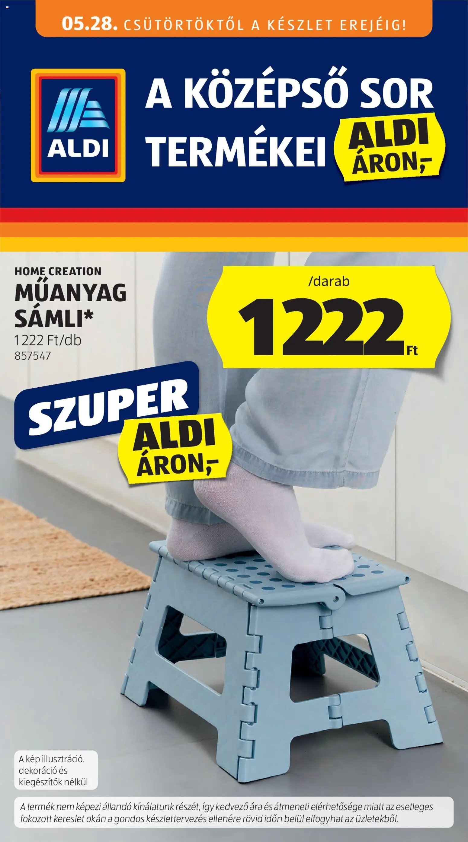 Aldi újság 2026.05.28. Aldi Középső sor termékei (2026-05-28 - 2026-06-03)