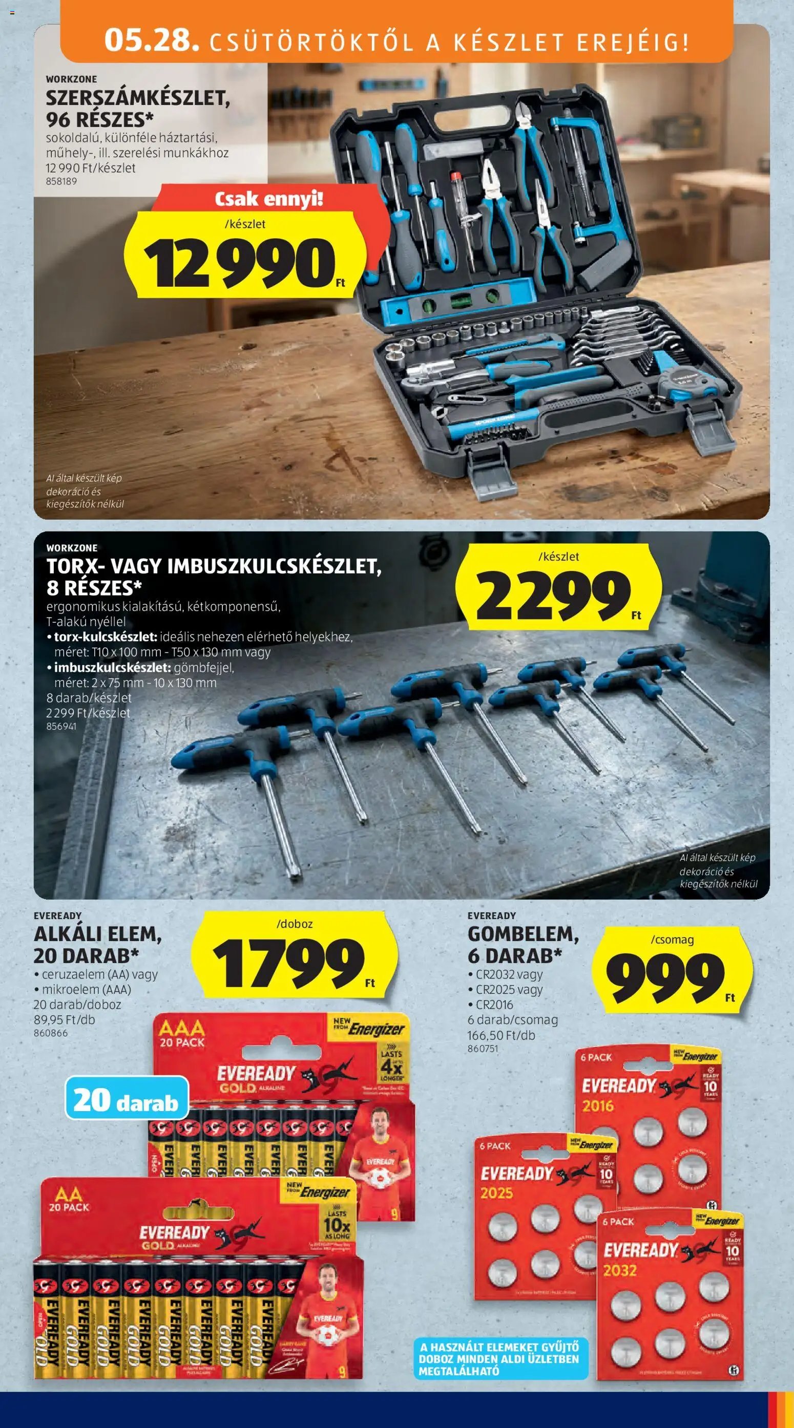 Aldi újság 2026.05.28. Aldi Középső sor termékei (2026-05-28 - 2026-06-03)