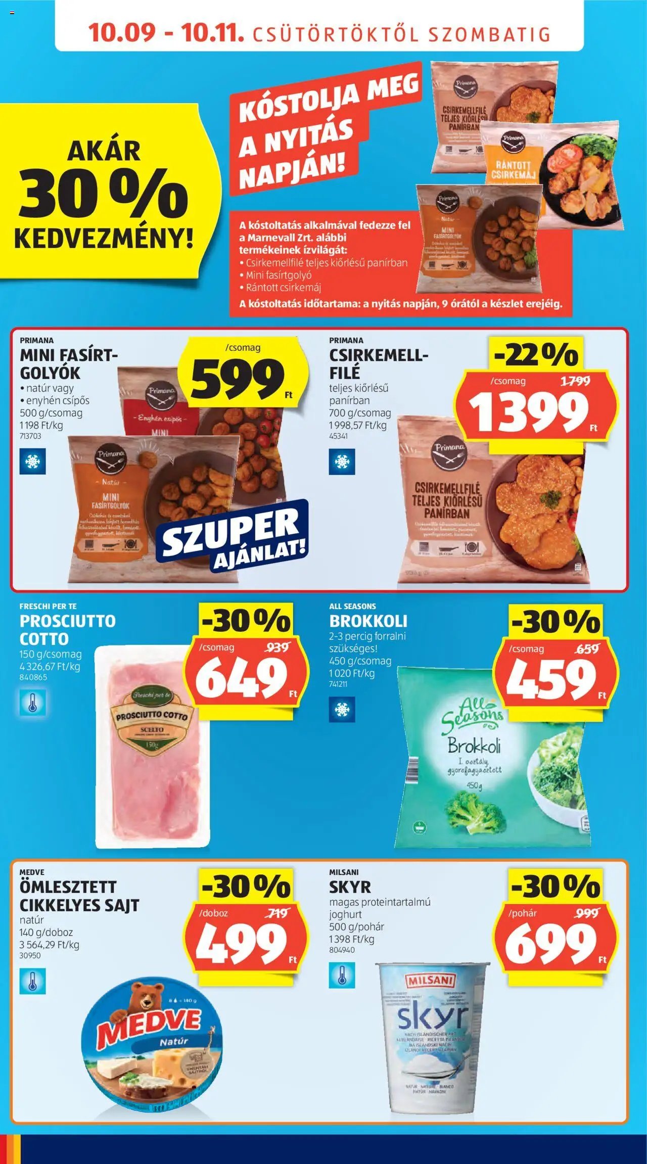 Aldi újság 2025.10.09. Üzletnyitás: Debrecen (2025-10-09 - 2025-10-11)