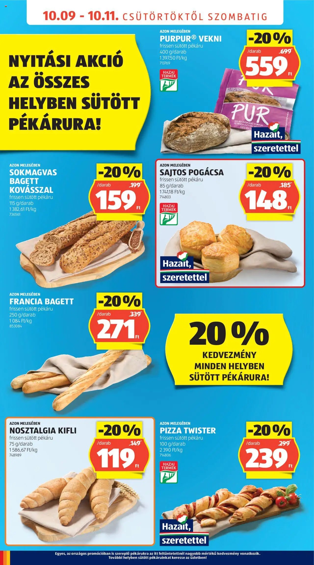 Aldi újság 2025.10.09. Üzletnyitás: Debrecen (2025-10-09 - 2025-10-11)