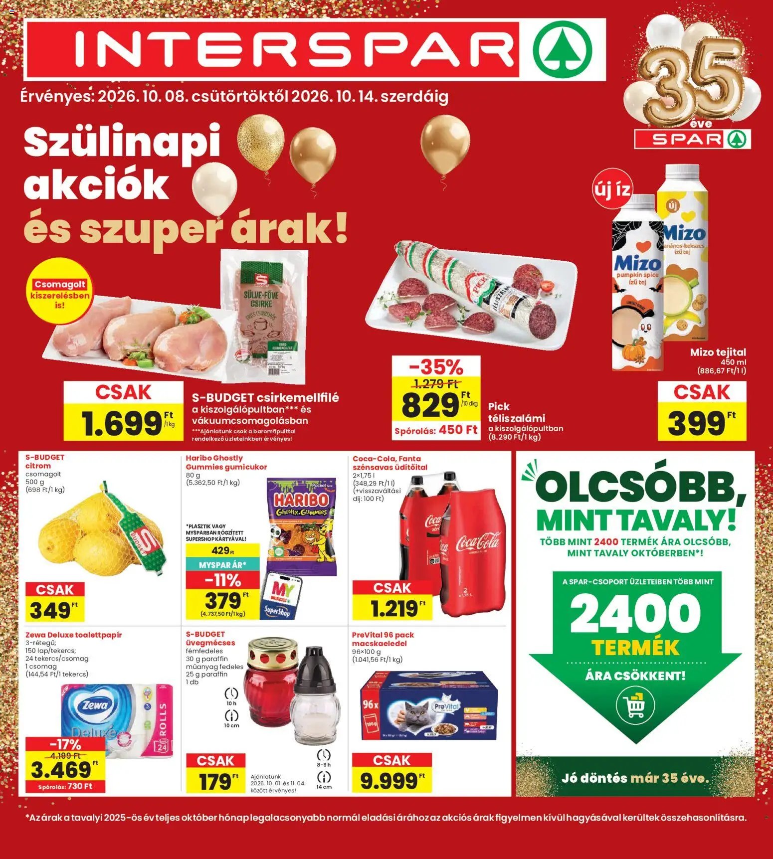 Interspar újság 2026.10.08. Interspar akciós újság