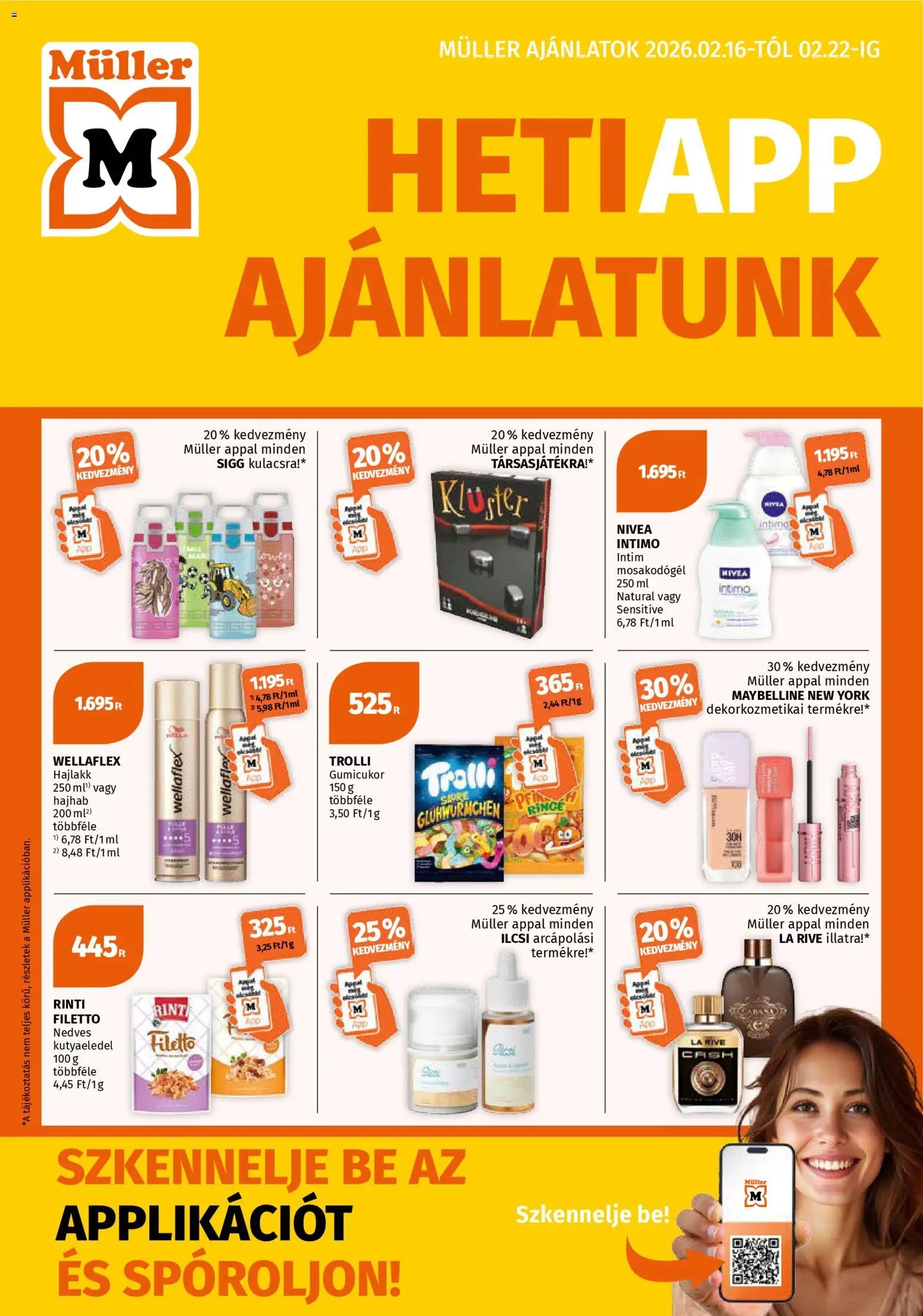 Müller újság 2026.02.16. Akciós újság Müller (2026-02-16 - 2026-02-22)