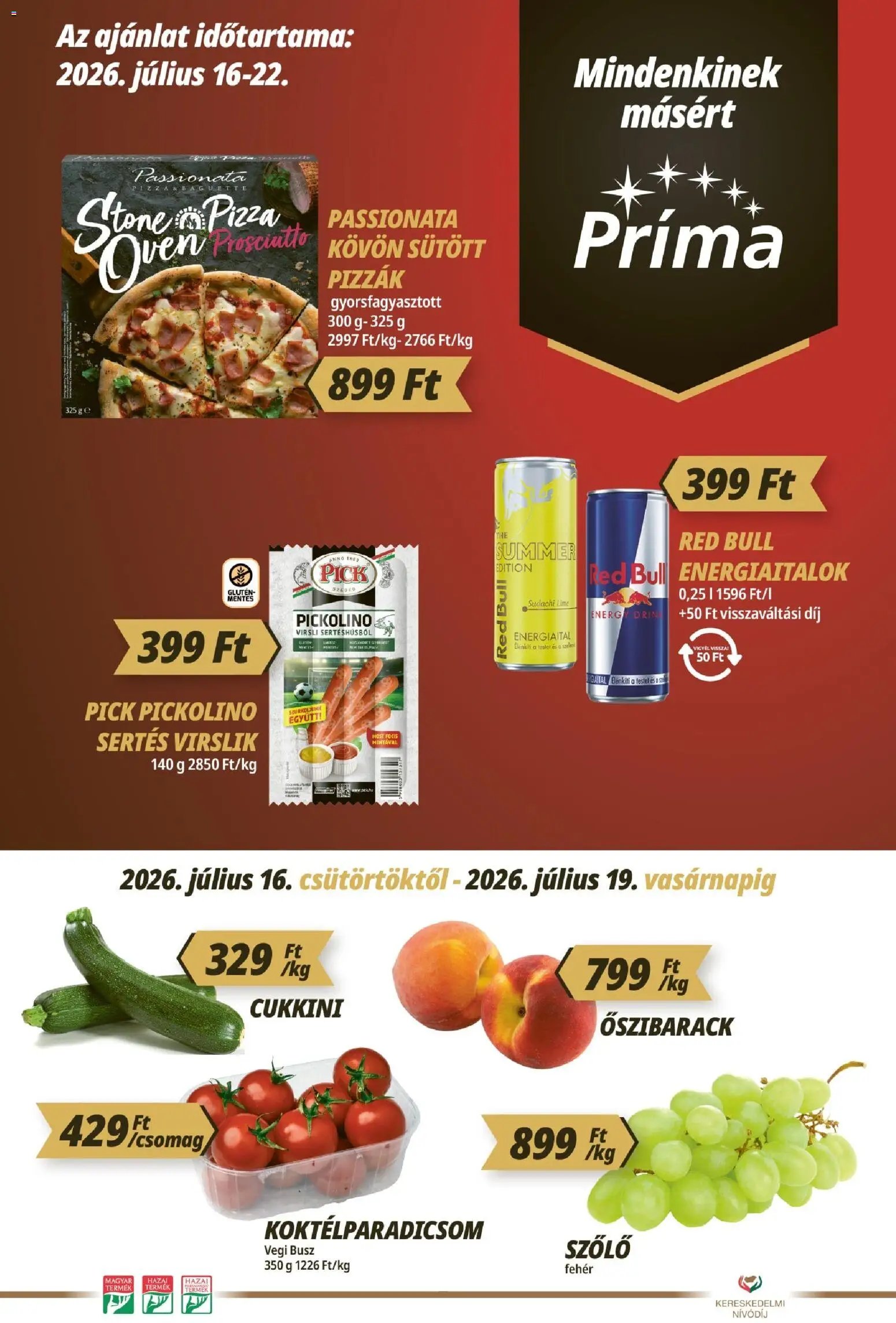 CBA Príma újság 2026.07.16. CBA Príma akciós újság