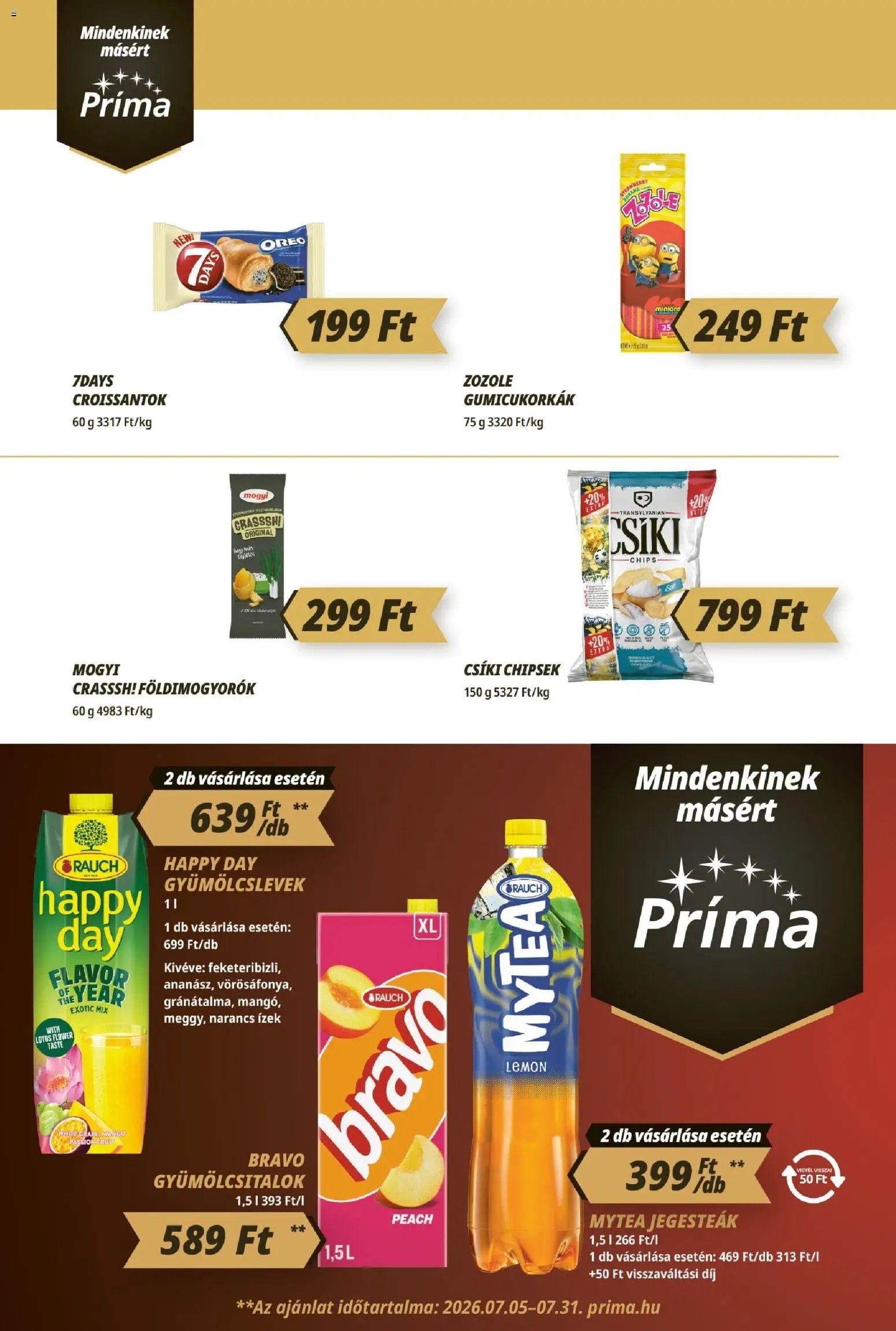 CBA Príma újság 2026.07.16. CBA Príma akciós újság