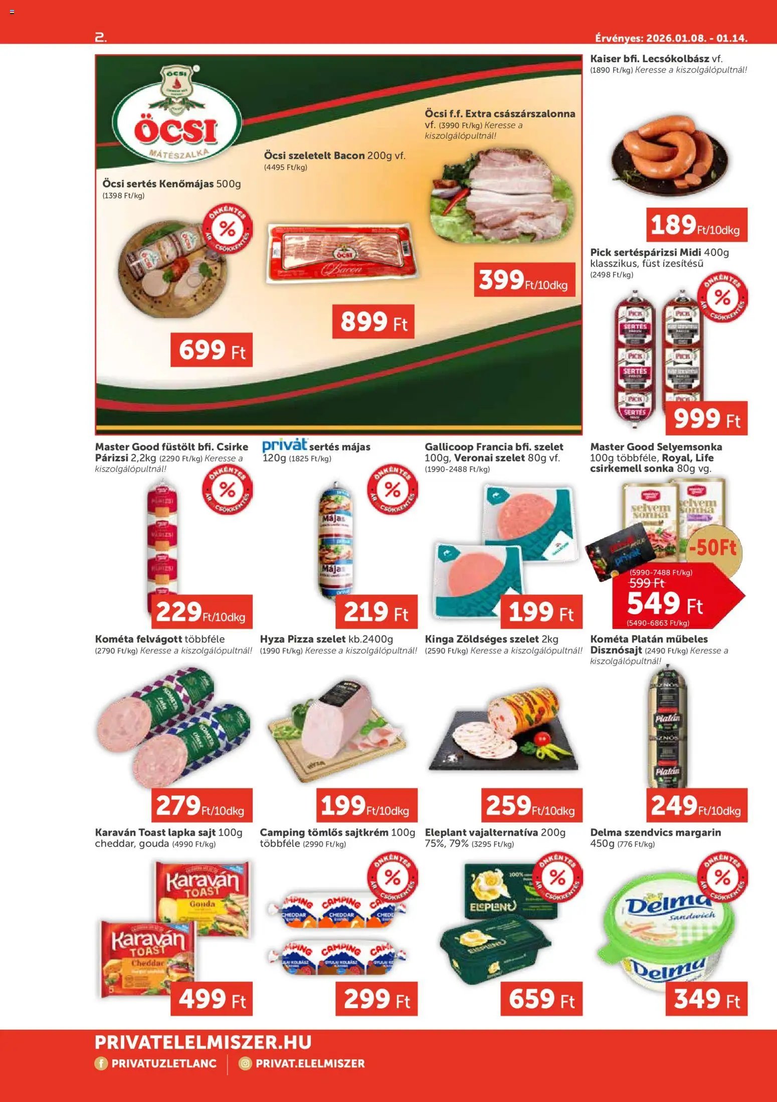 PRIVÁT újság 2026.01.08. Aktuális szórólap MAX (2026-01-08 - 2026-01-14)