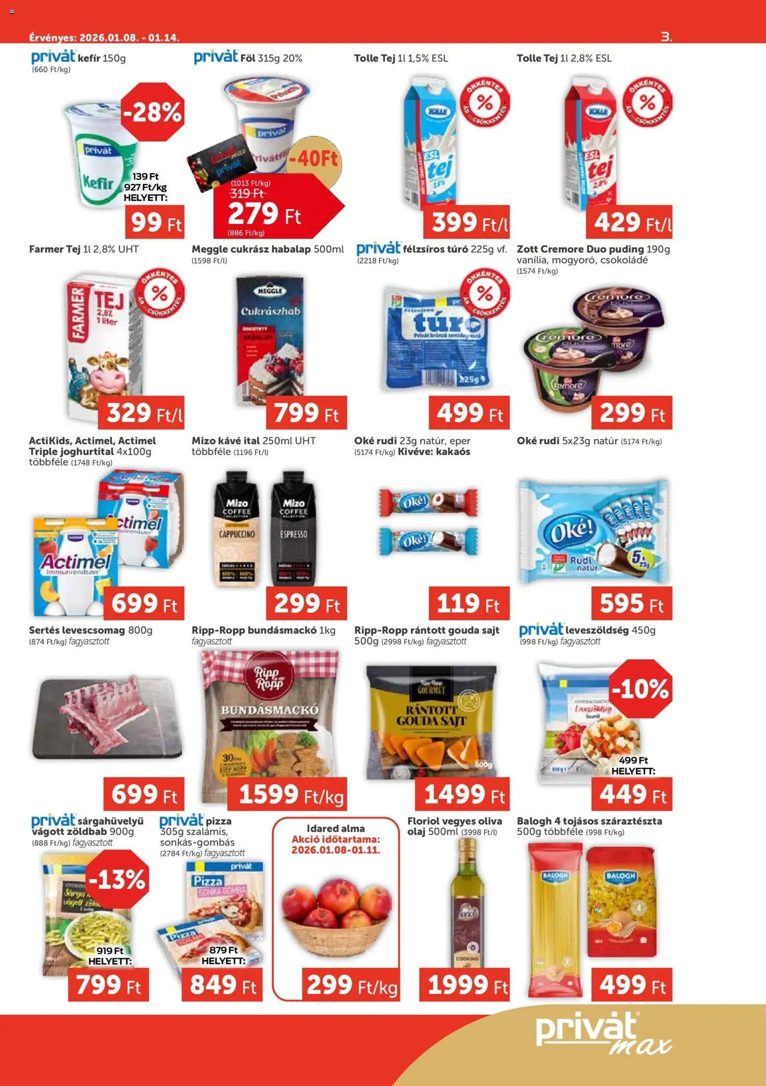 PRIVÁT újság 2026.01.08. Aktuális szórólap MAX (2026-01-08 - 2026-01-14)