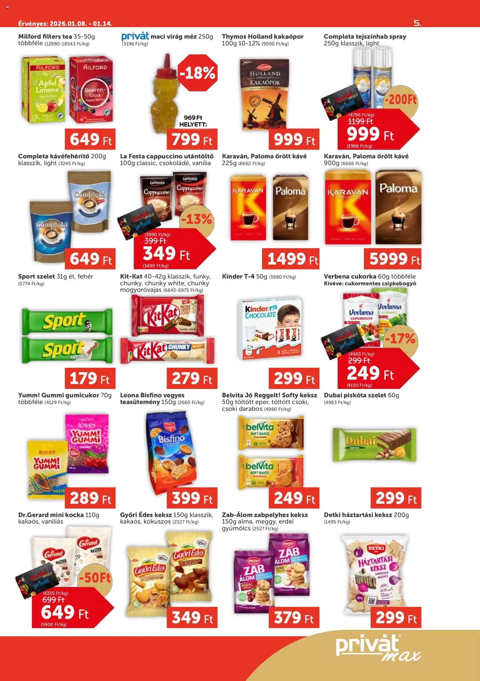 PRIVÁT újság 2026.01.08. Aktuális szórólap MAX (2026-01-08 - 2026-01-14)