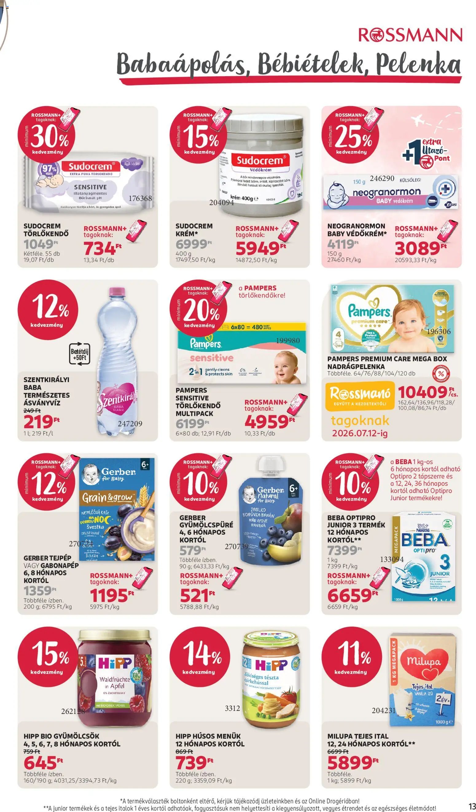 Rossmann újság 2026.06.29. Rossmann akciós újság